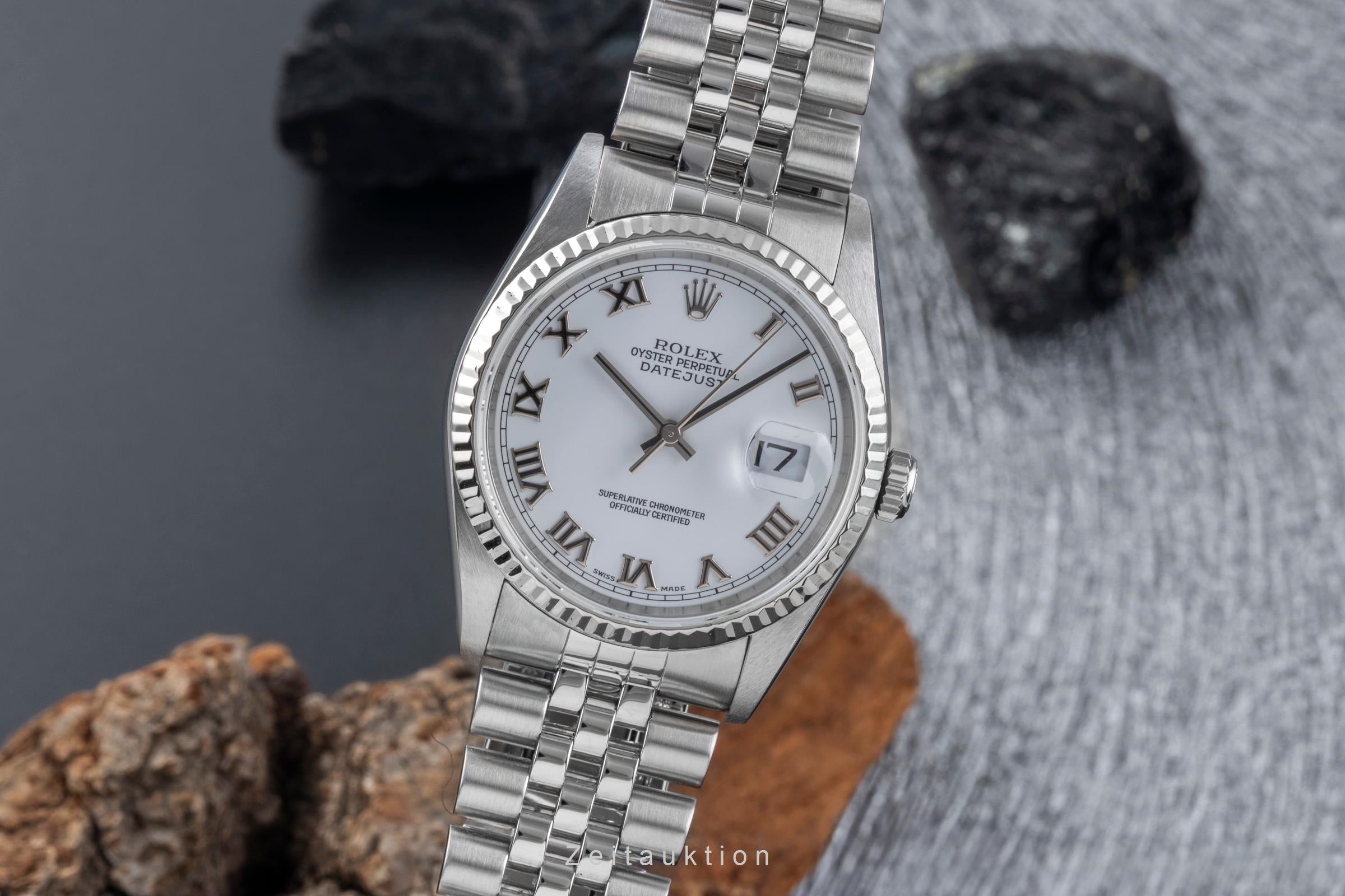 Rolex Datejust steel / white gold automatic Kal. 3135 Ref. 16234
