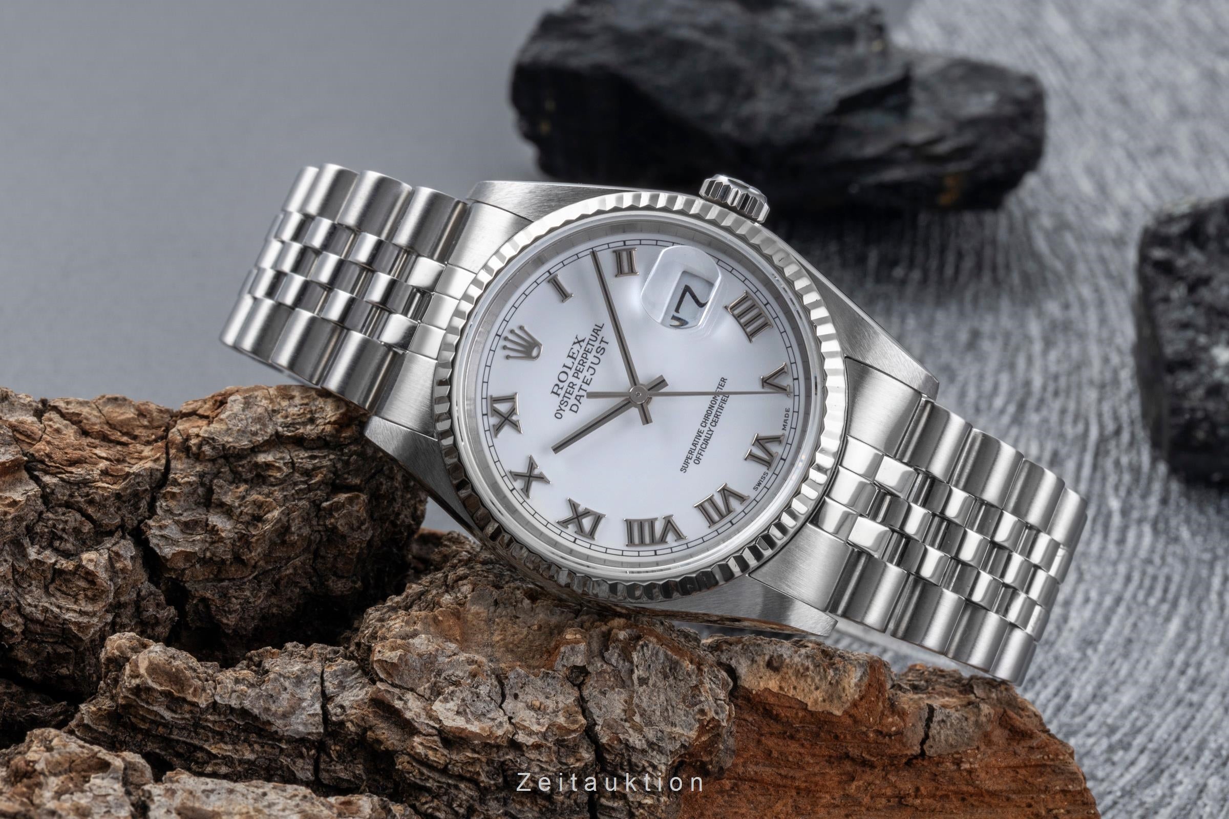 Rolex Datejust steel / white gold automatic men's watch 16234  [2507467]