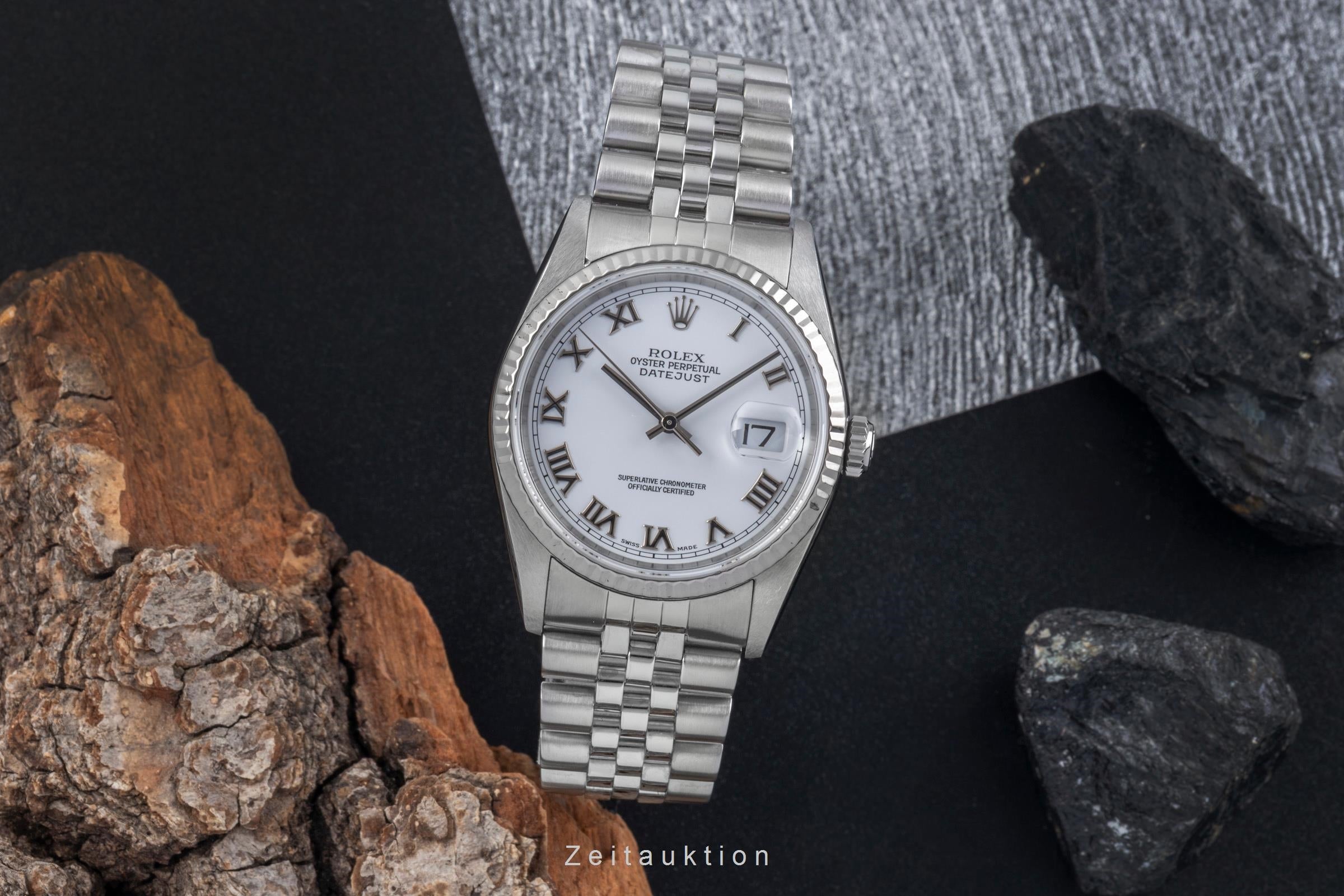 Rolex Datejust steel / white gold automatic men's watch 16234  [2507467]