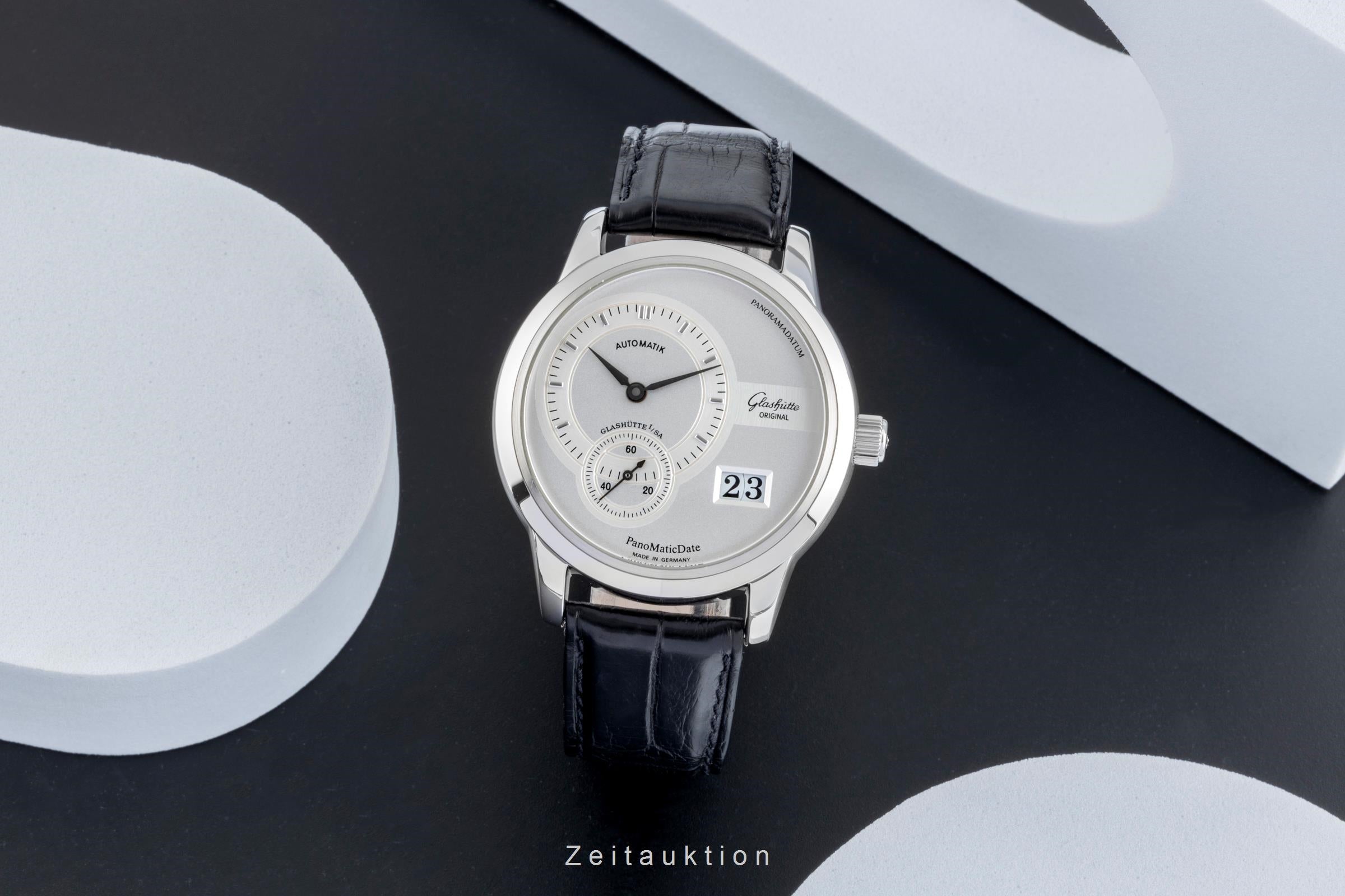 Glashütte Original PanoMaticDate Stahl Automatik Herrenuhr Ref. 90-01-02-02-04  [2507469]