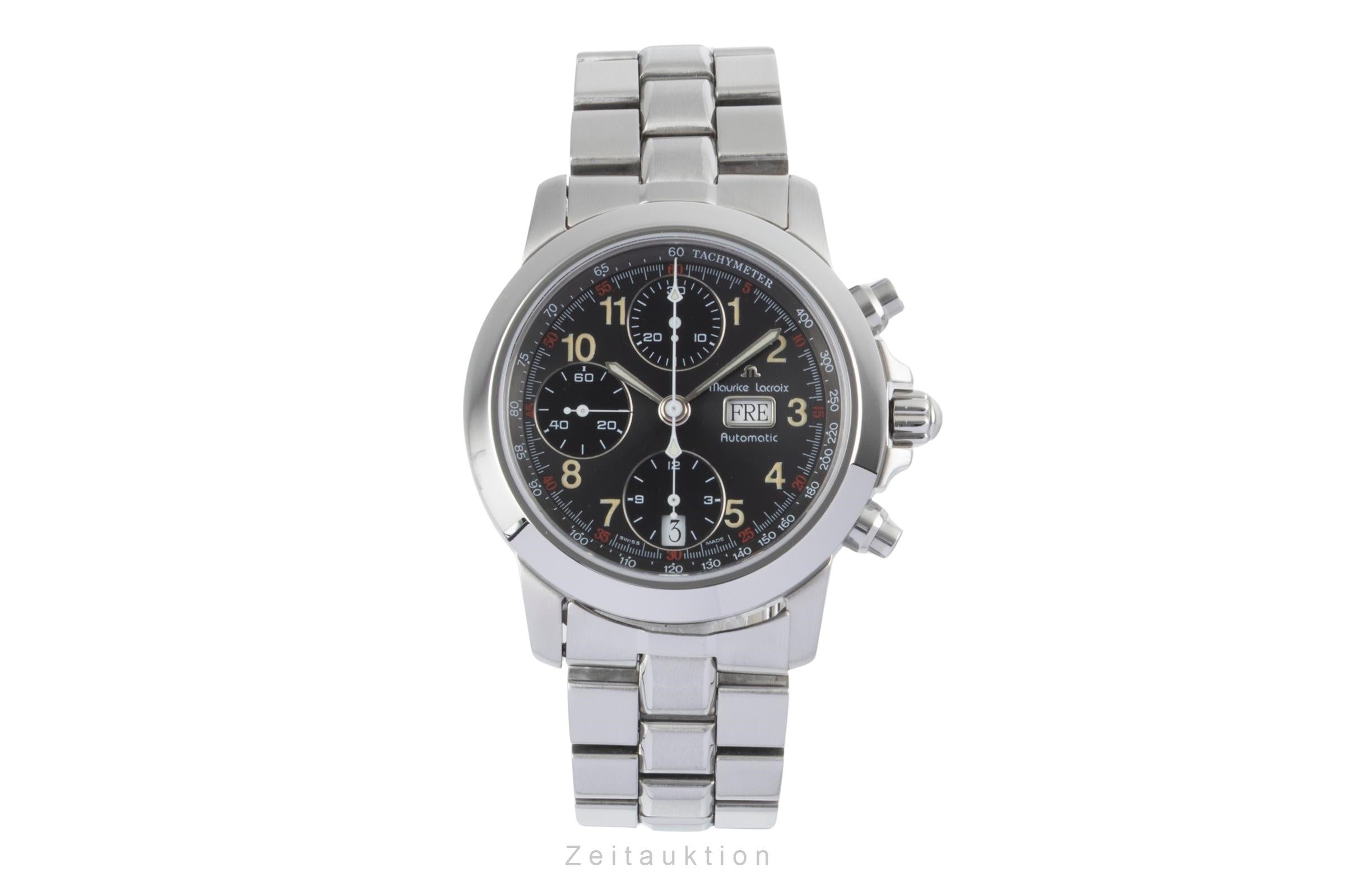 Maurice Lacroix Croneo Chronograph Automatik Edelstahl Ref. 39721-6705 B&P 2001 [2507470]
