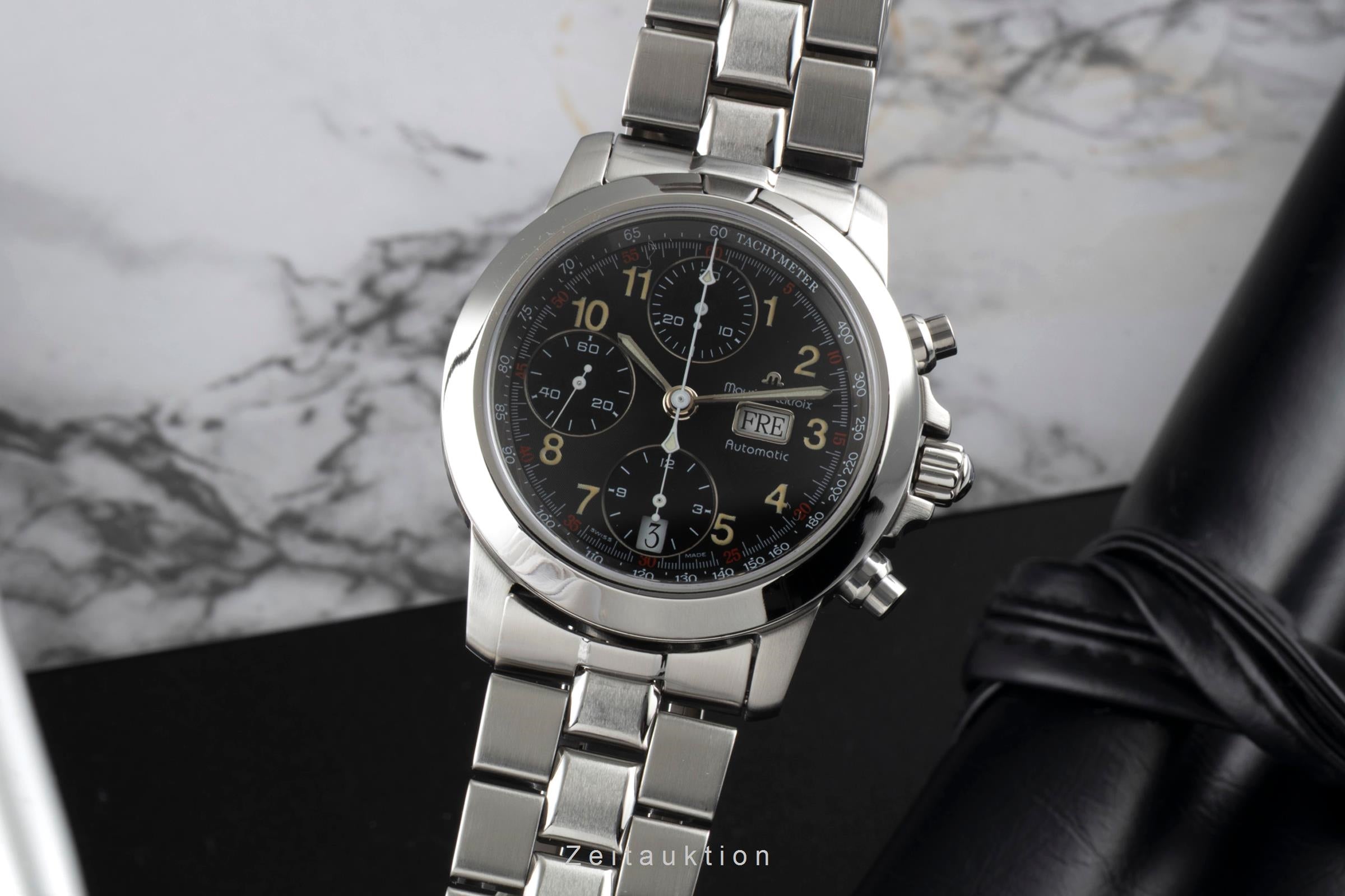 Maurice Lacroix Croneo Chronograph Automatik Edelstahl Ref. 39721-6705 B&P 2001 [2507470]