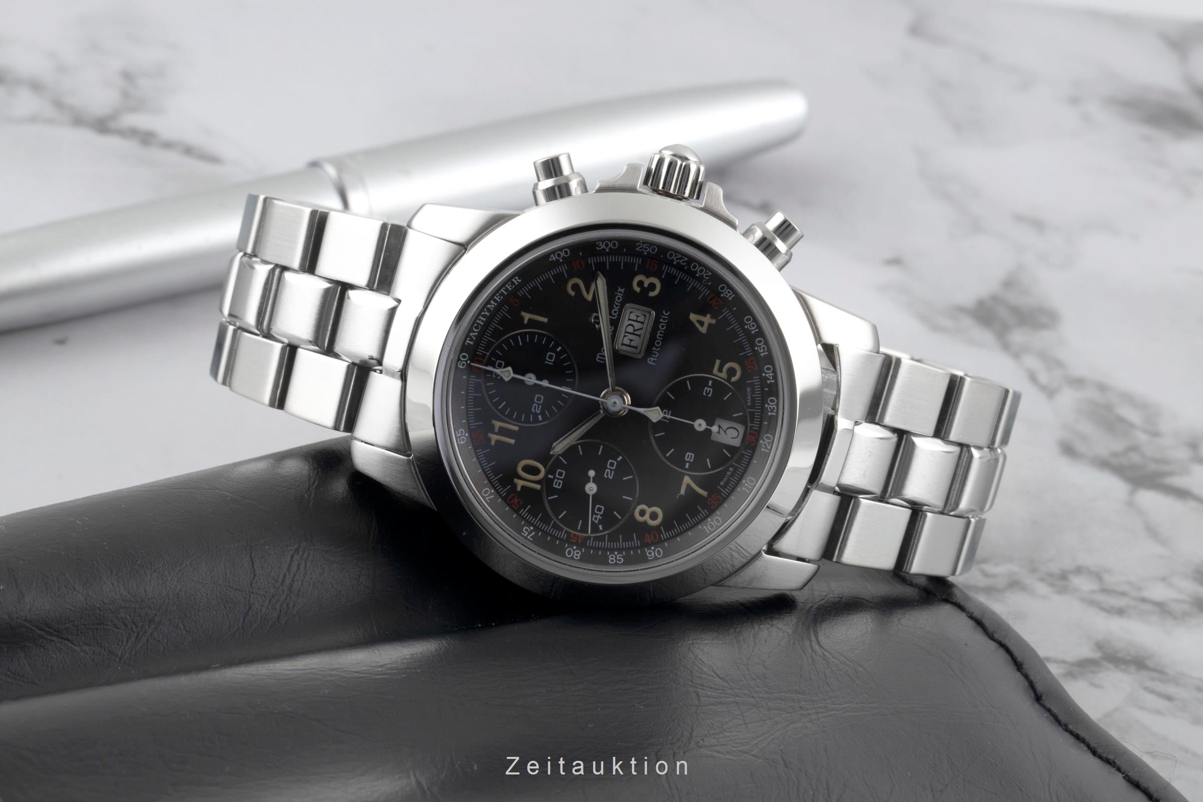 Maurice Lacroix Croneo Chronograph Automatik Edelstahl Ref. 39721-6705 B&P 2001 [2507470]