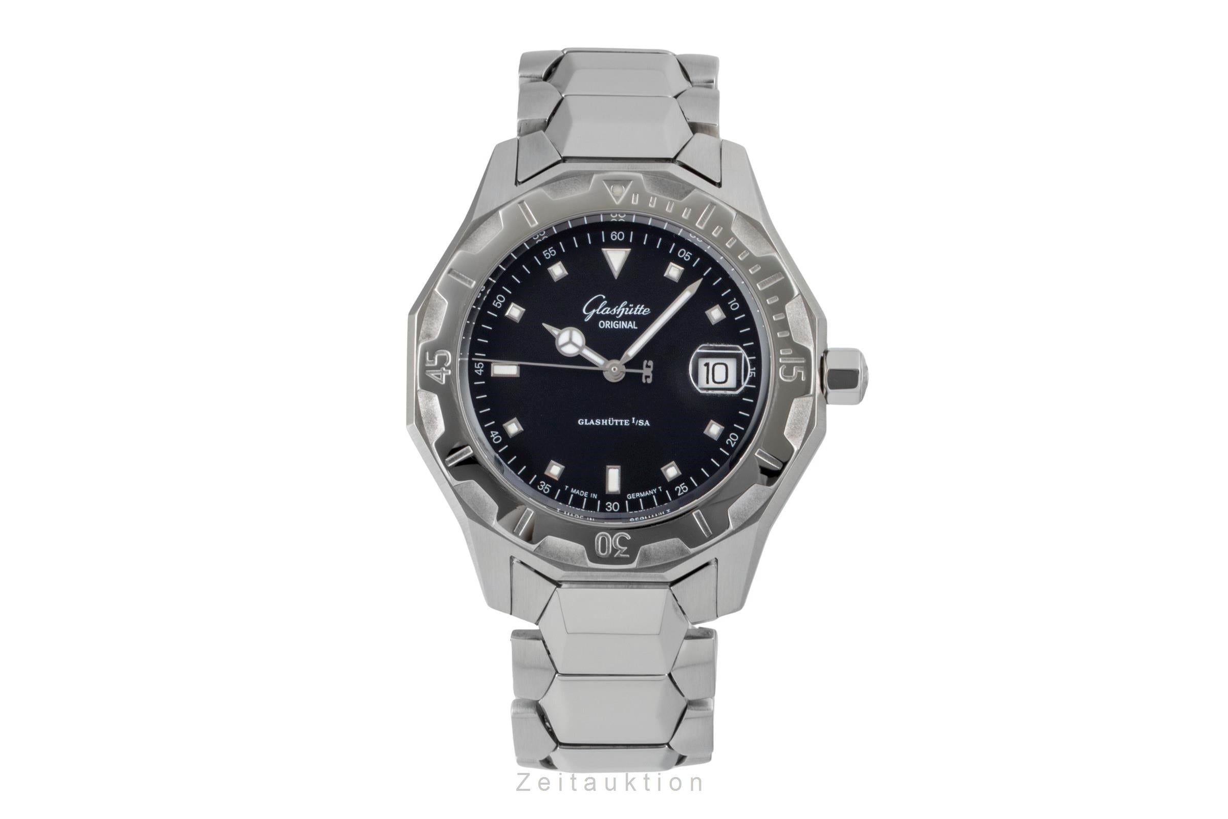 Glashütte Sport Evolution  steel automatic men's watch 1-10-33-40-81-04  [2507471]