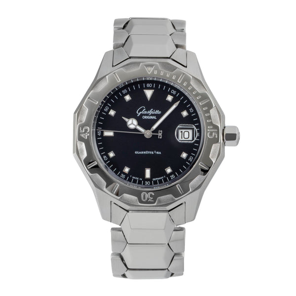 Glashütte Sport Evolution  steel automatic men's watch 1-10-33-40-81-04  [2507471]