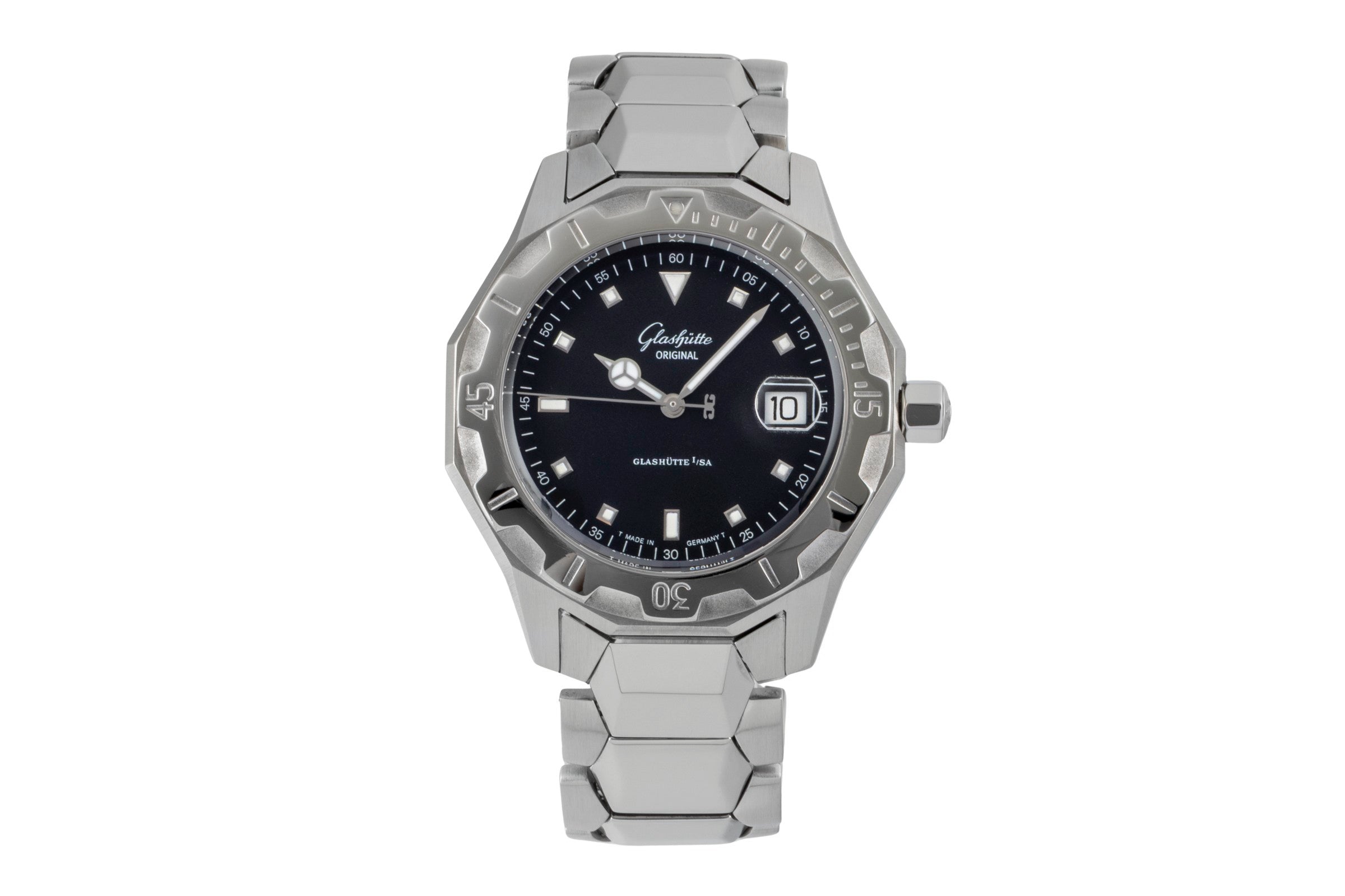 Glashütte Sport Evolution  steel automatic men's watch 1-10-33-40-81-04  [2507471]