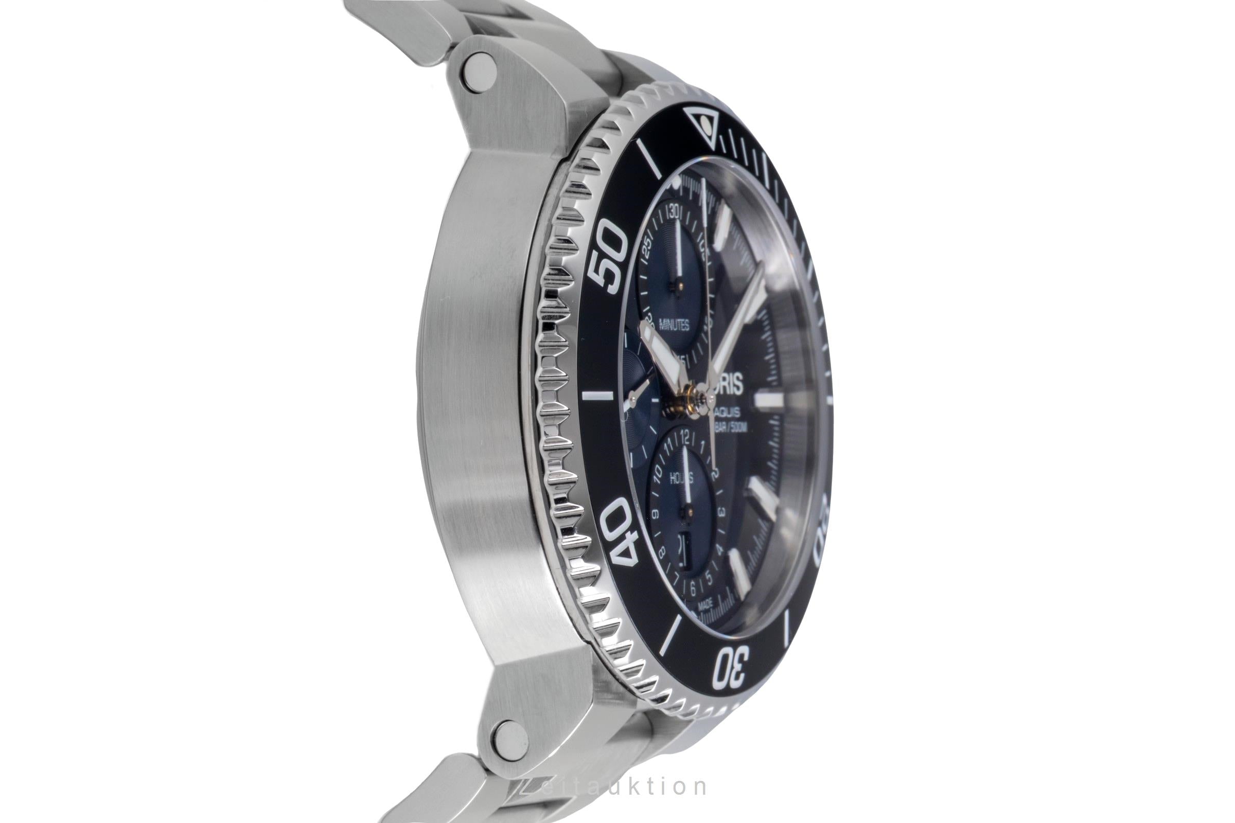 アマリリス Oris Aquis Date chronograph steel automatic Kal. 774 Ref. 01 774