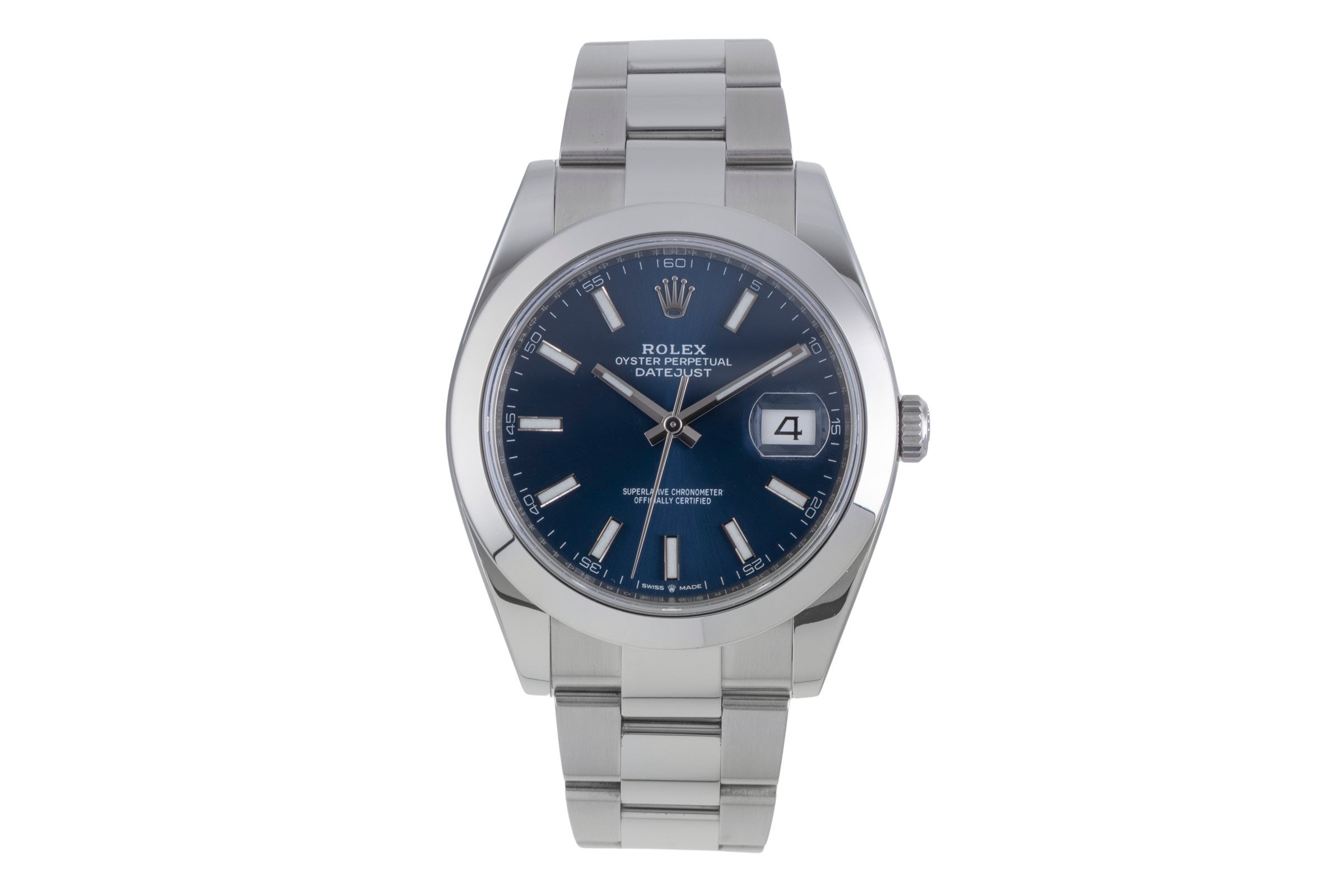 Rolex Datejust 41 Silver Dial Edelstahl Automatik Herrenuhr Ref. 126300 B&P 2019 [2507481]