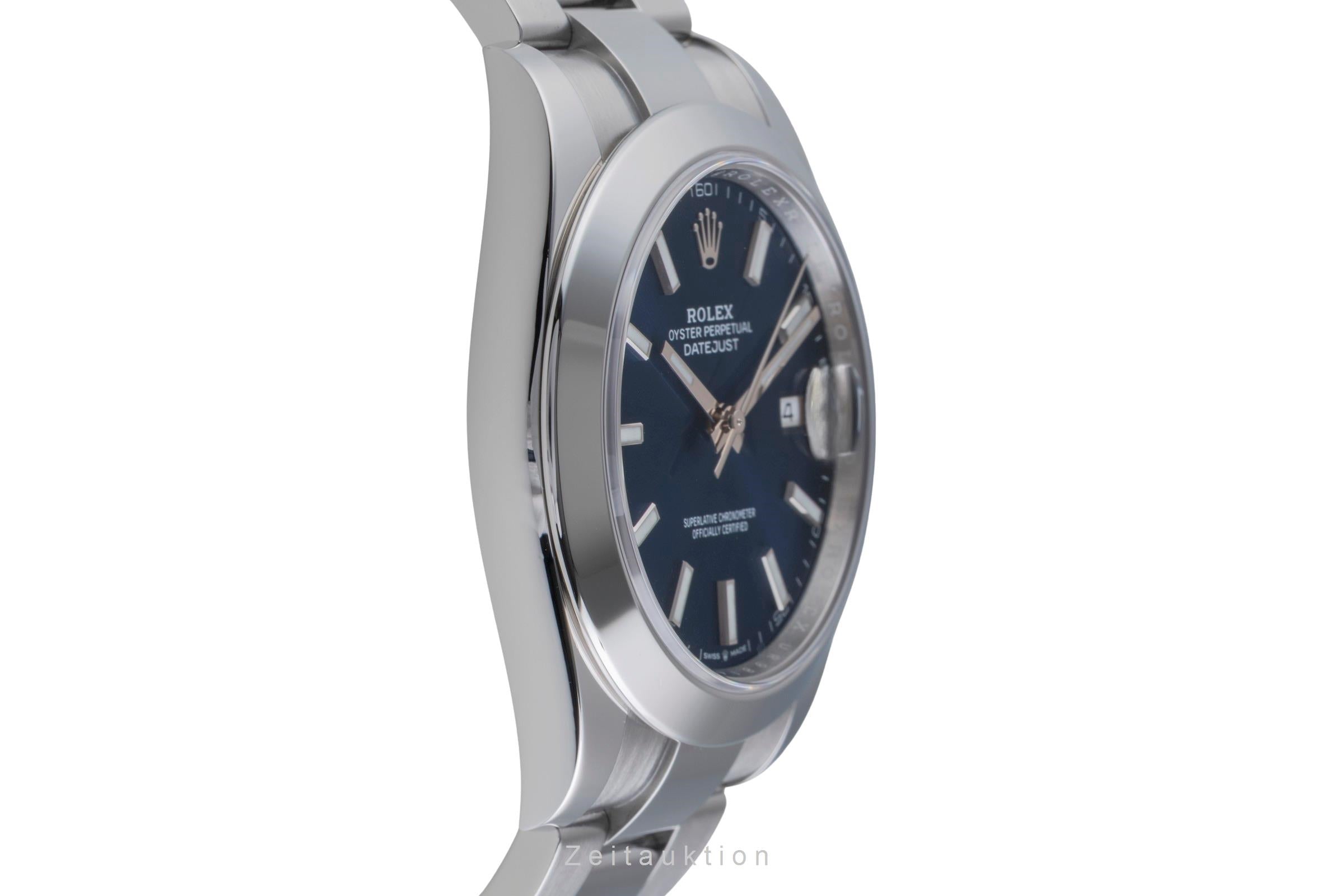 Rolex Datejust 41 Silver Dial Edelstahl Automatik Herrenuhr Ref. 126300 B&P 2019 [2507481]