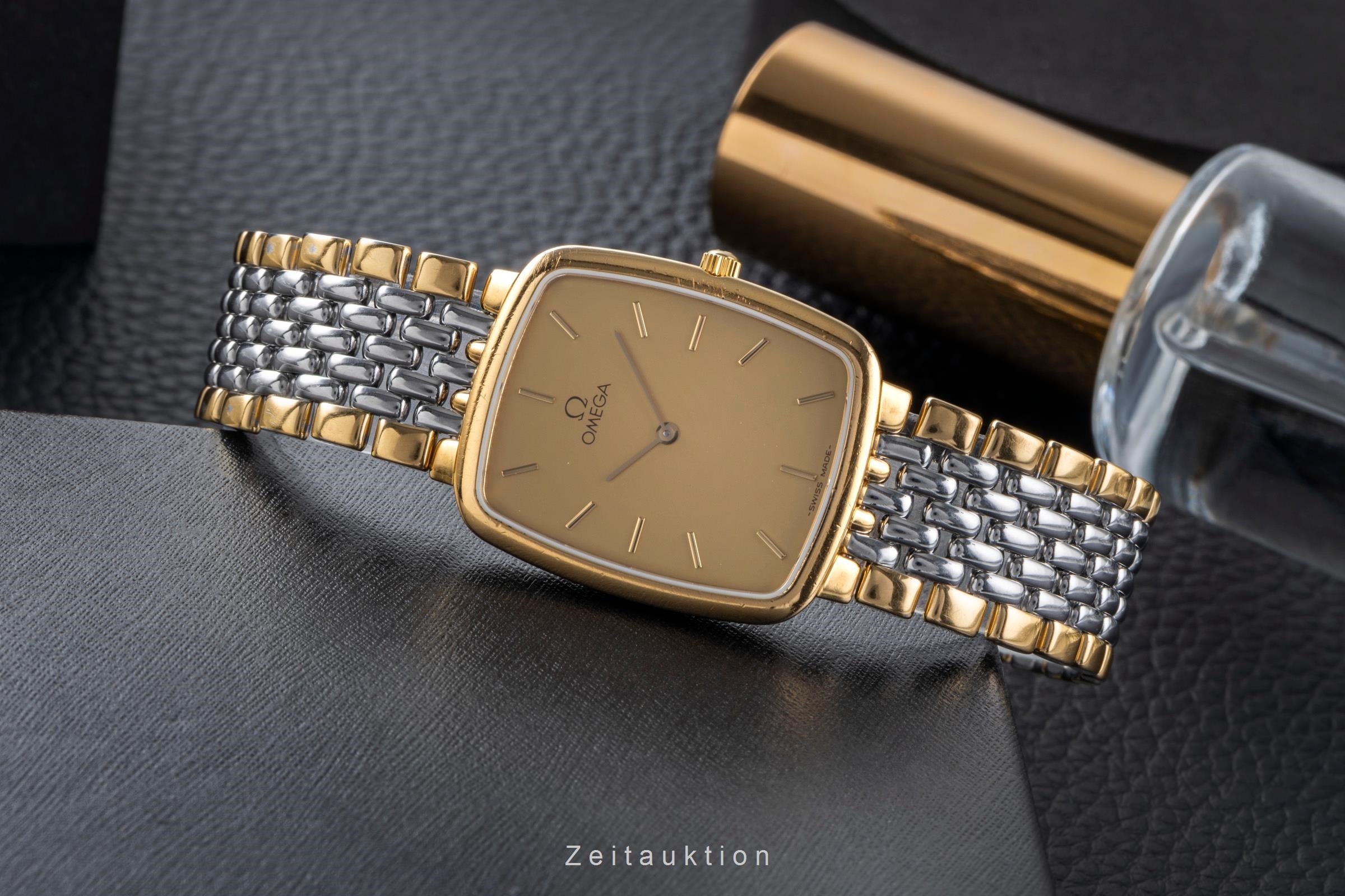 Omega De Ville Messing vergoldet Quarz unisex Ref. 395.0876.2 Klassiker  [2507483]