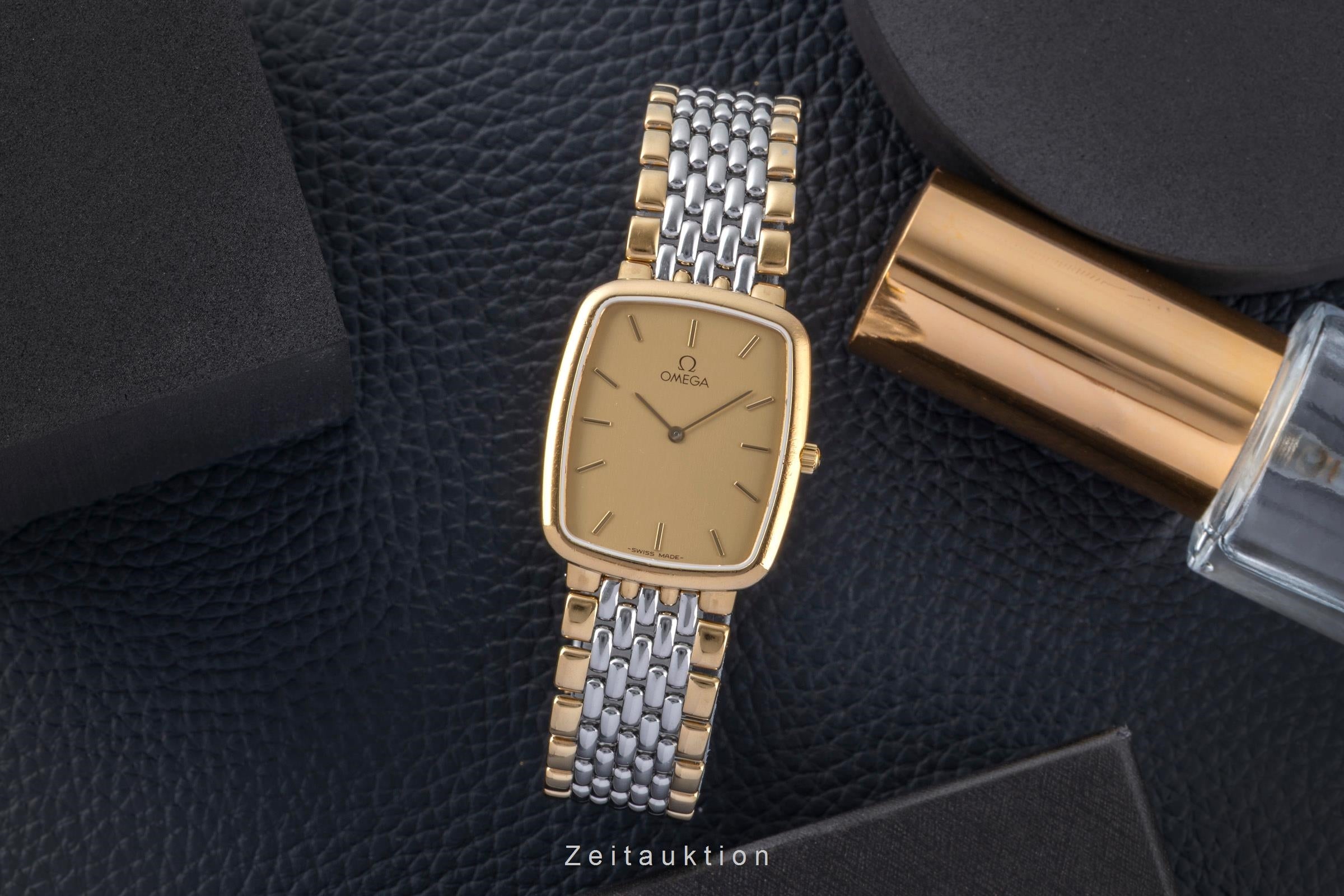 Omega De Ville Messing vergoldet Quarz unisex Ref. 395.0876.2 Klassiker  [2507483]