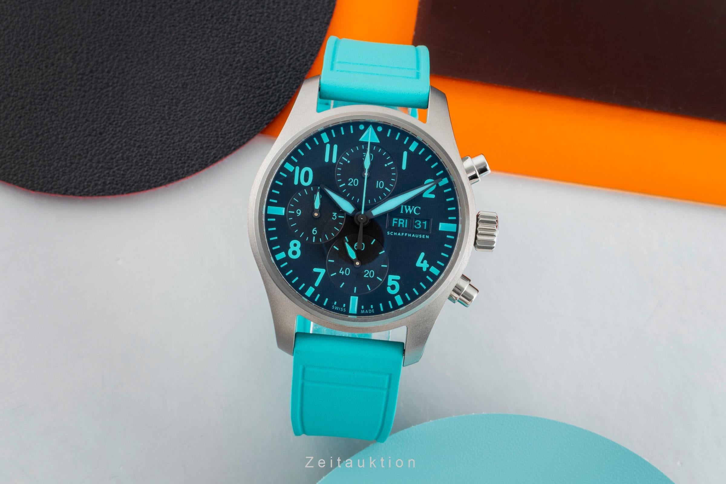 IWC Fliegerchronograph chronograph titanium automatic men's watch IW388108 LP: 9000EUR  [2507487]
