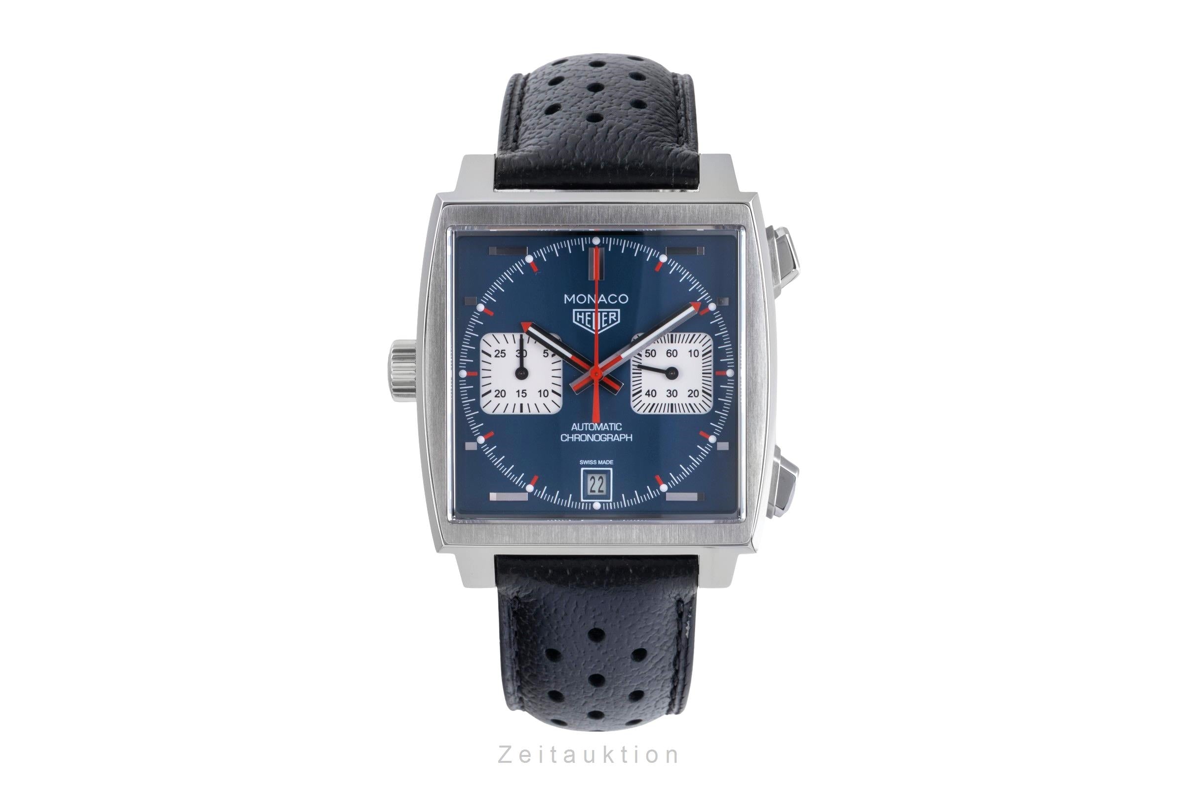 Tag Heuer Monaco chronographe acier automatique montre pour hommes CAW211PF.C6356 LP: 8100EUR  [2507494]