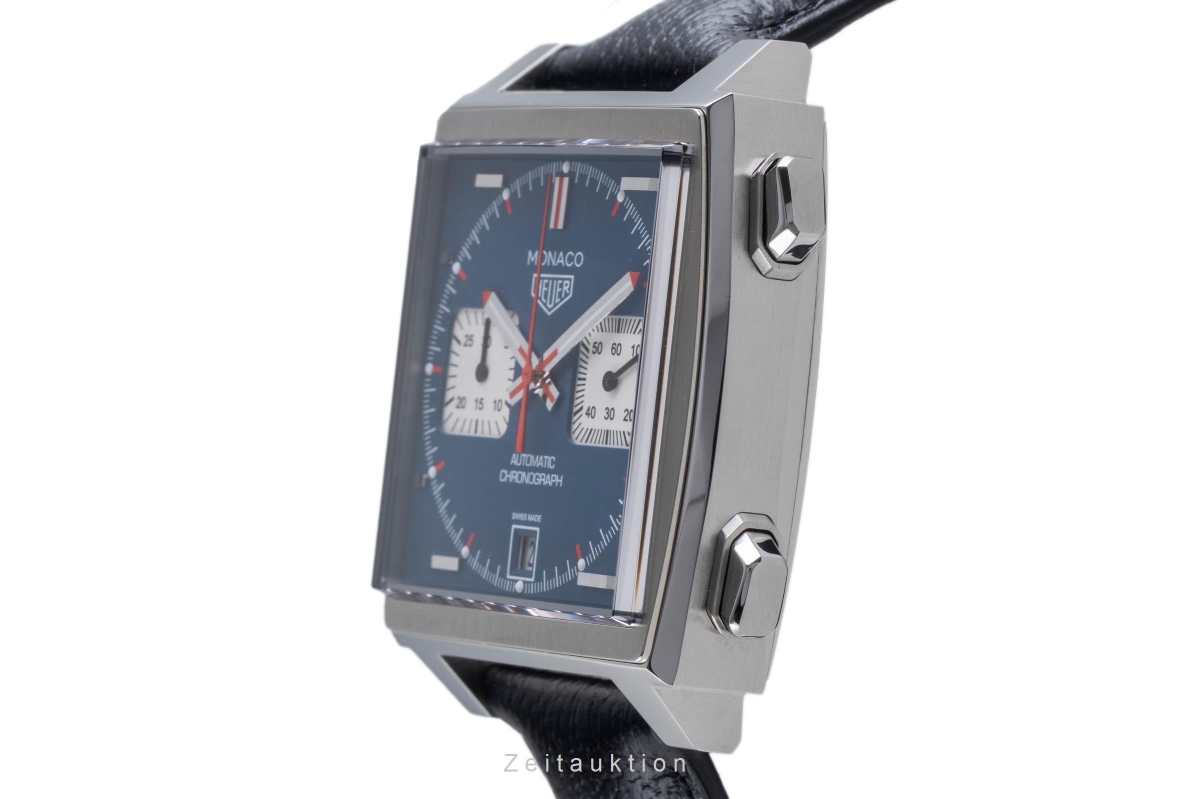 Tag Heuer Monaco chronographe acier automatique montre pour hommes CAW211PF.C6356 LP: 8100EUR  [2507494]