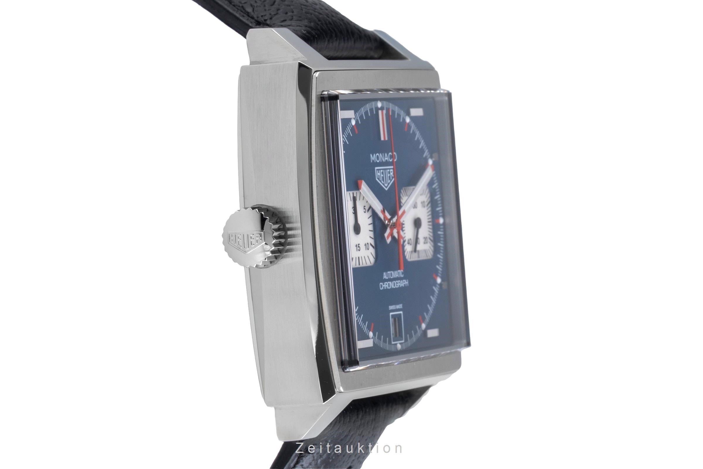 Tag Heuer Monaco chronographe acier automatique montre pour hommes CAW211PF.C6356 LP: 8100EUR  [2507494]