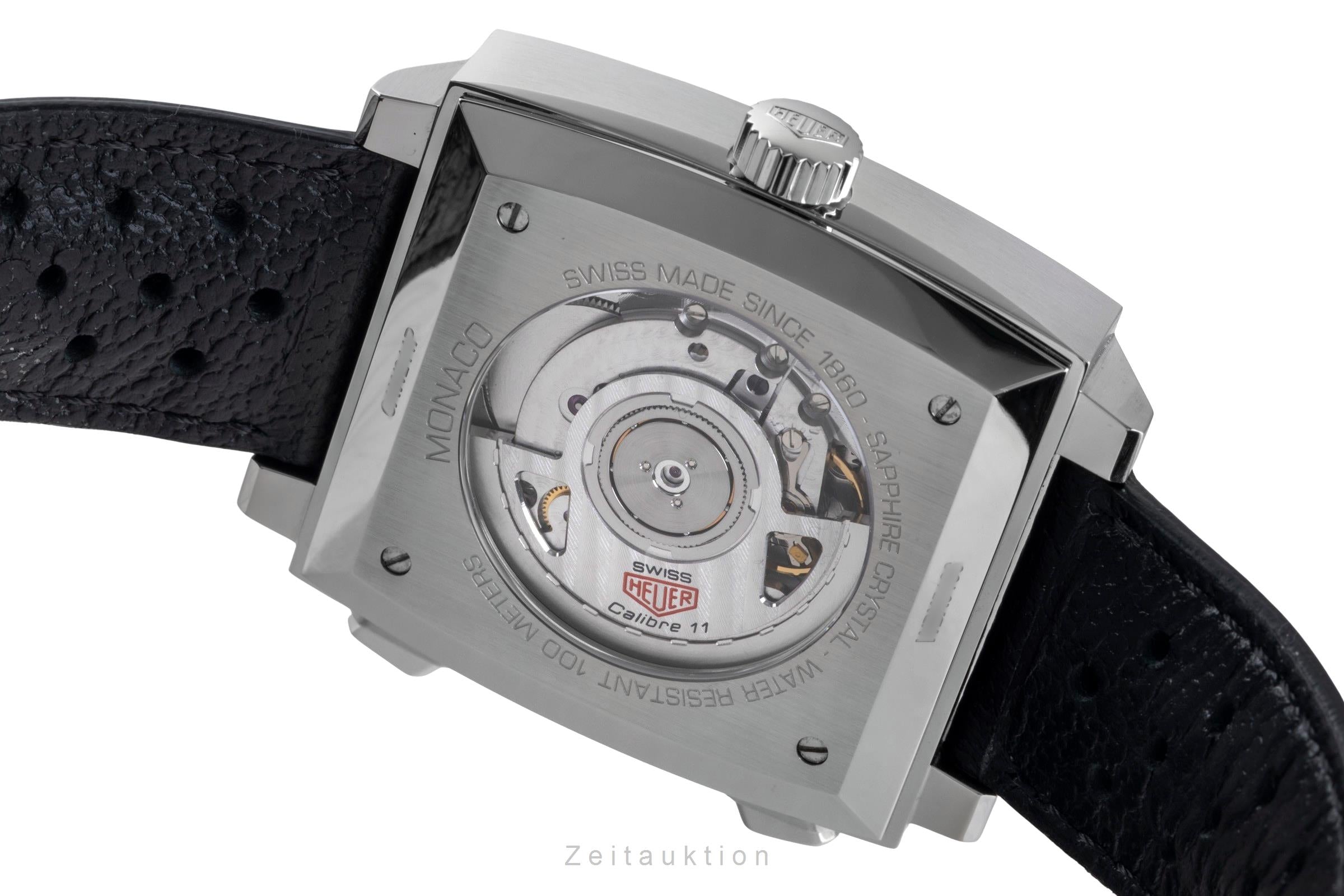 Tag Heuer Monaco chronographe acier automatique montre pour hommes CAW211PF.C6356 LP: 8100EUR  [2507494]