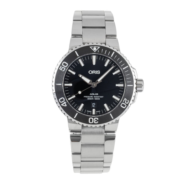 Oris Aquis Date acciaio automatismo orologio da uomo 01 733 7730 4154-07 8 24 05PEB LP: 2300EUR  [2507497]