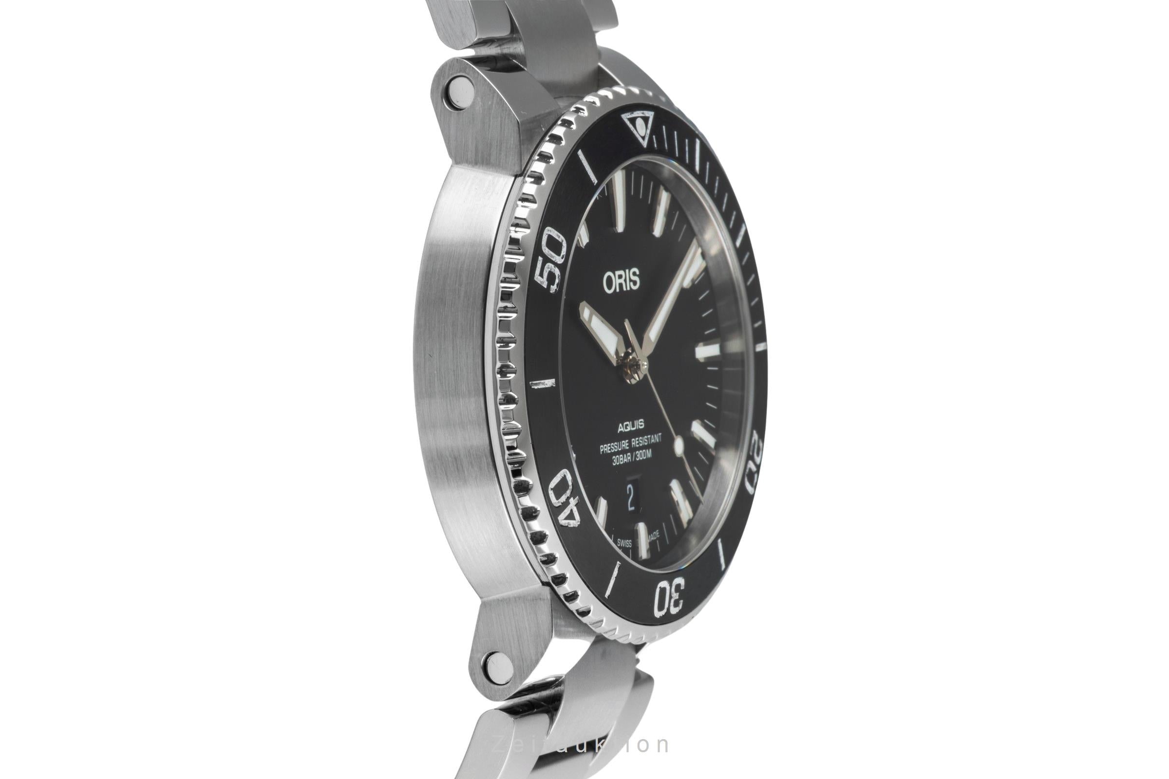 Oris Aquis Date acciaio automatismo orologio da uomo 01 733 7730 4154-07 8 24 05PEB LP: 2300EUR  [2507497]