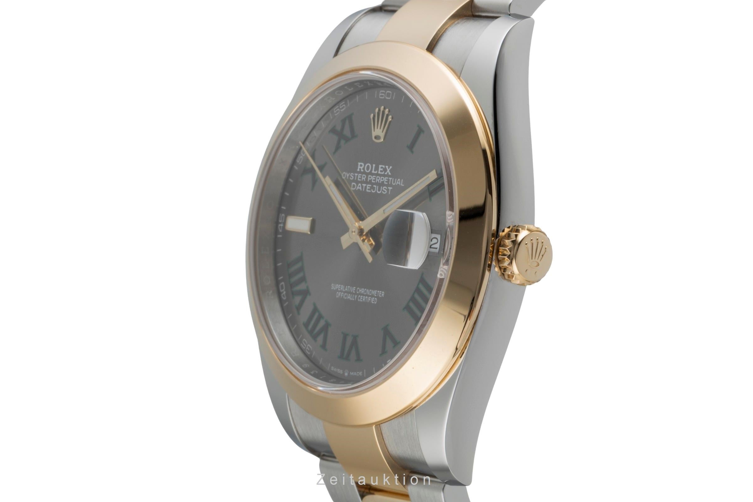 Rolex Datejust 41 Wimbledon Stahl / Gold Oyster Perpetual Ref. 126303 B&P 2021 [2507506]