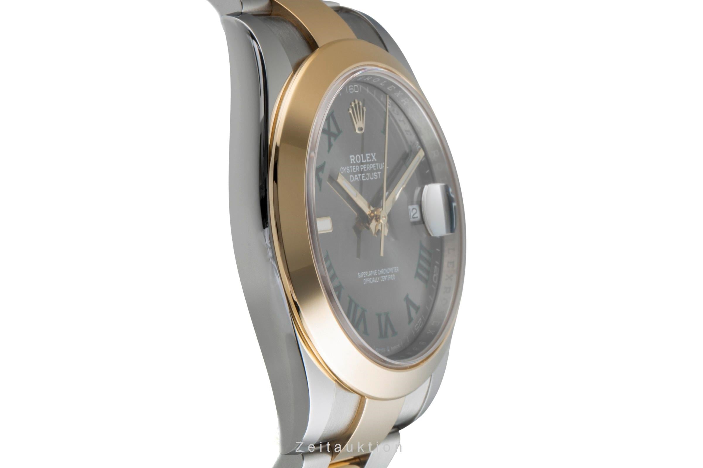 Rolex Datejust 41 Wimbledon Stahl / Gold Oyster Perpetual Ref. 126303 B&P 2021 [2507506]