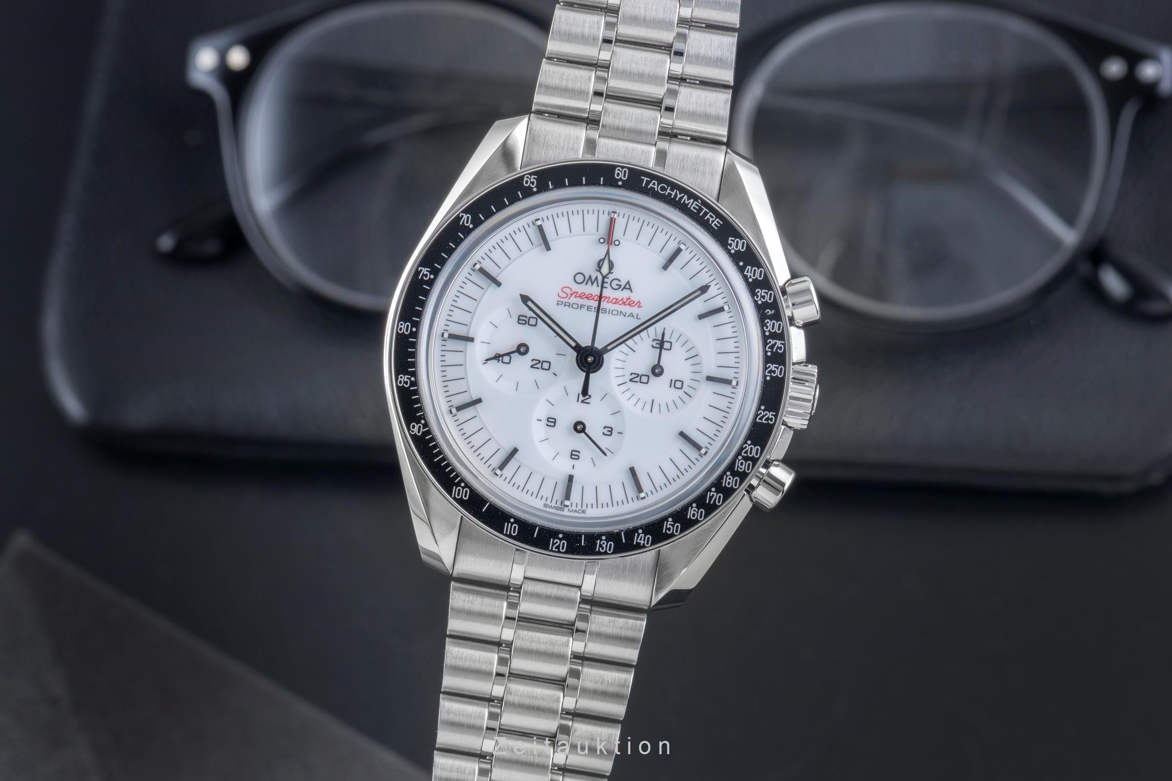 Omega Speedmaster Moonwatch Chronograph Stahl Ref. 310.30.42.50.04.001 B&P [2507511]