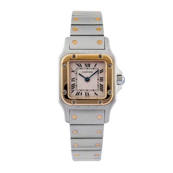 Cartier Santos steel / gold quartz women's watch W20012C4  [2507518]