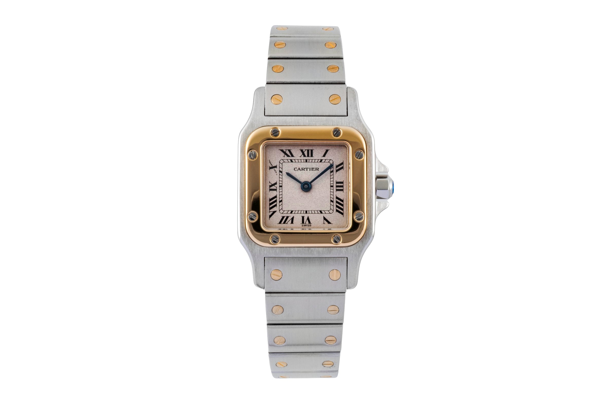Cartier Santos steel / gold quartz women's watch W20012C4  [2507518]
