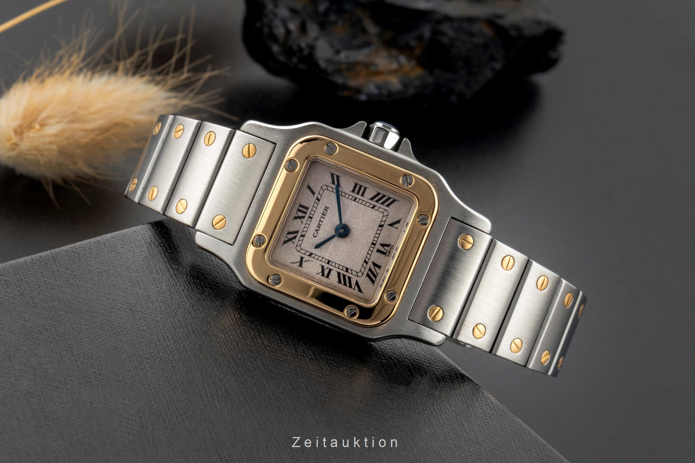 Cartier Santos steel / gold quartz women's watch W20012C4  [2507518]