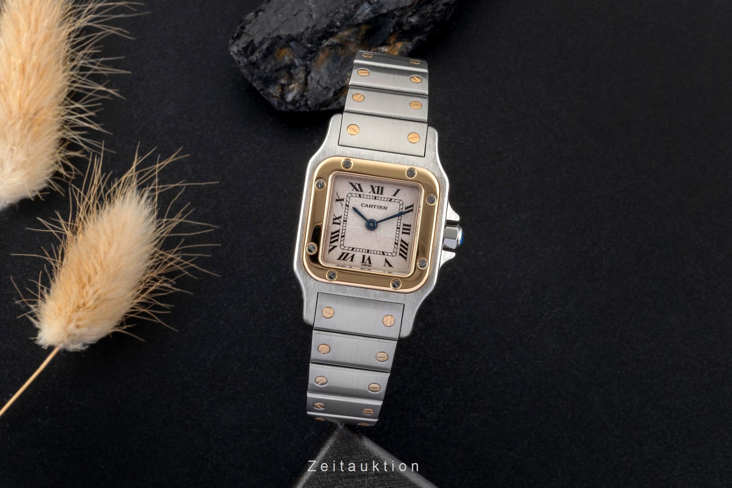 Cartier Santos steel / gold quartz women's watch W20012C4  [2507518]