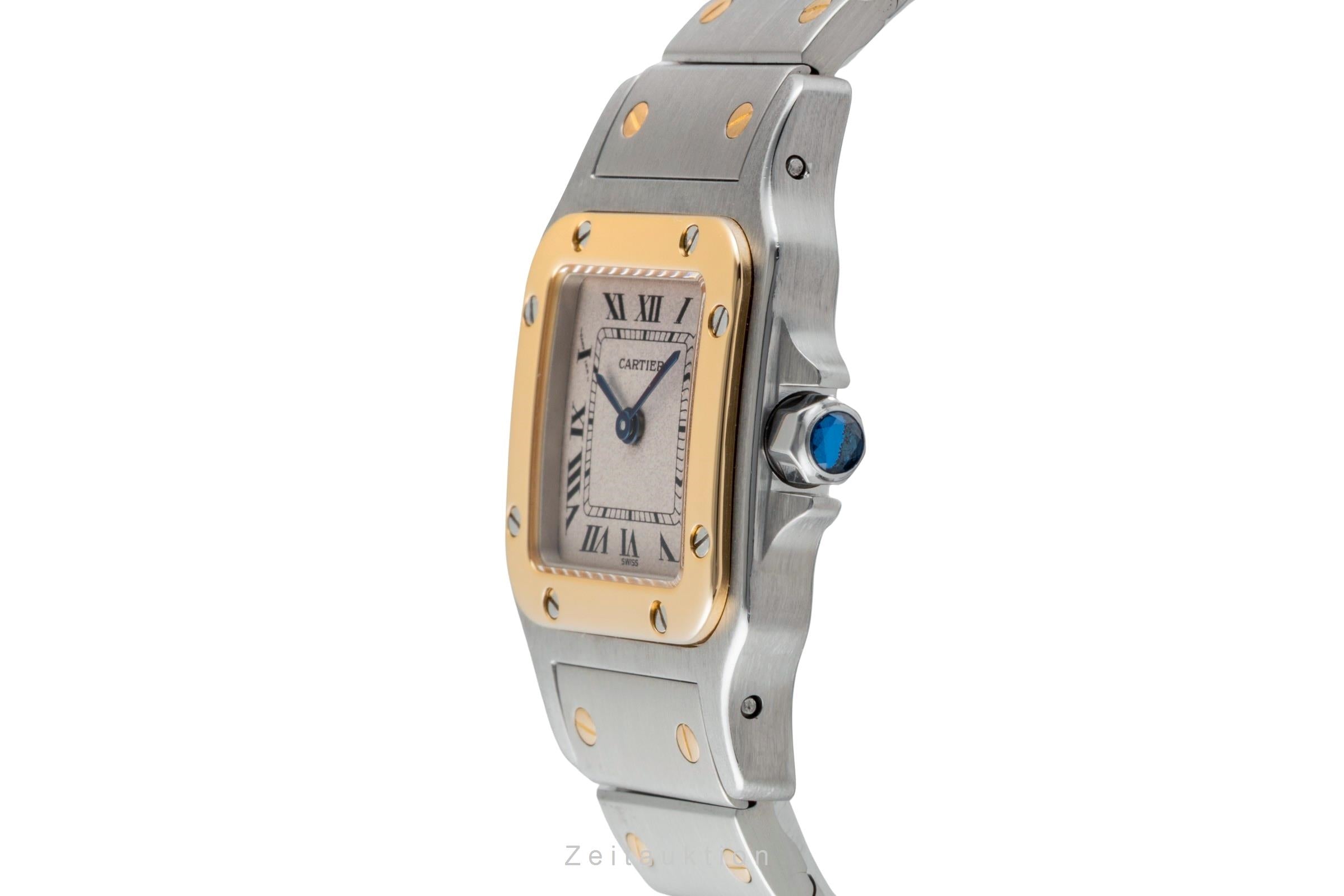 Cartier Santos steel / gold quartz women's watch W20012C4  [2507518]