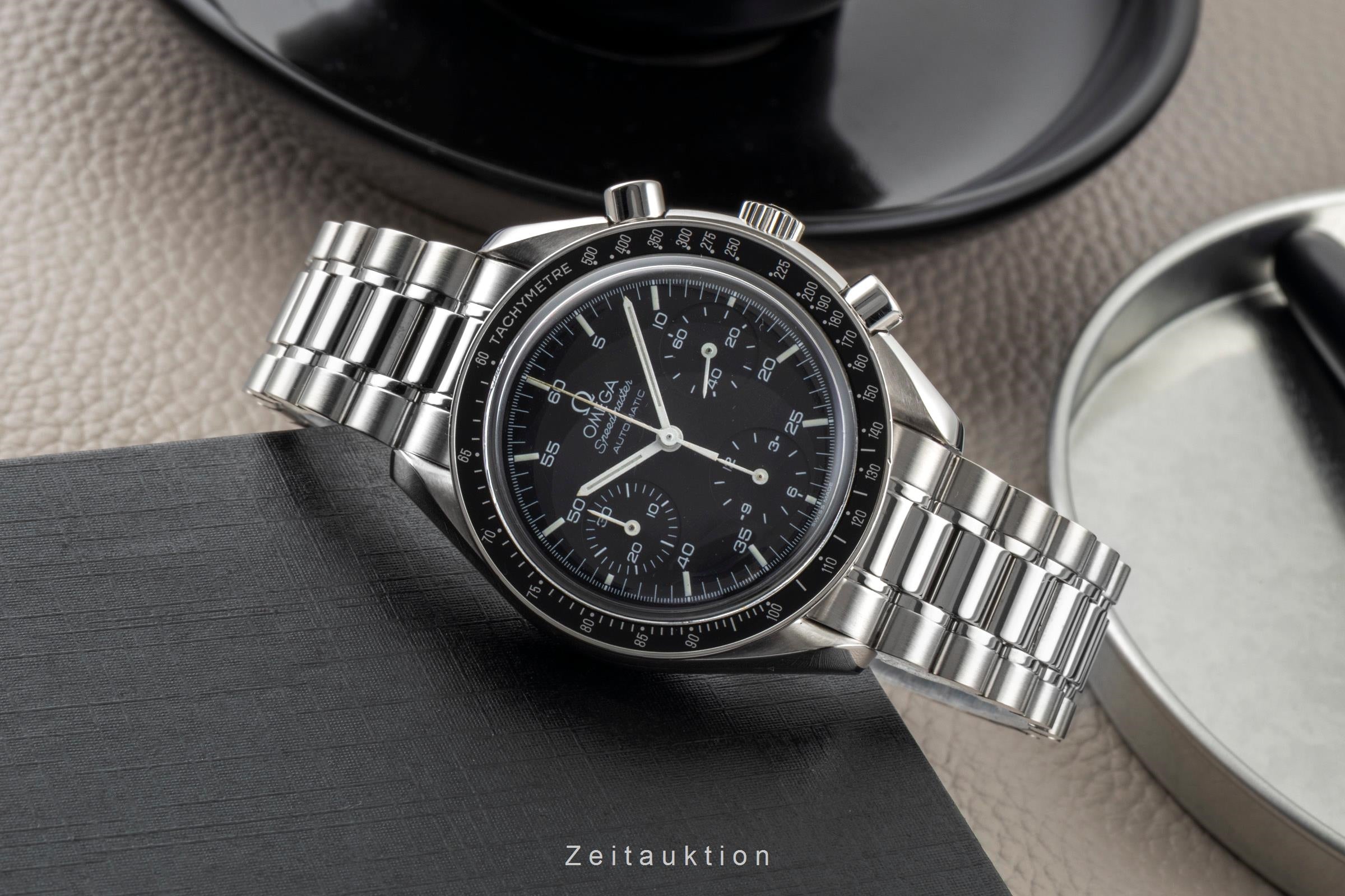 Omega Speedmaster chronograph steel automatic Kal. 1143 Ref