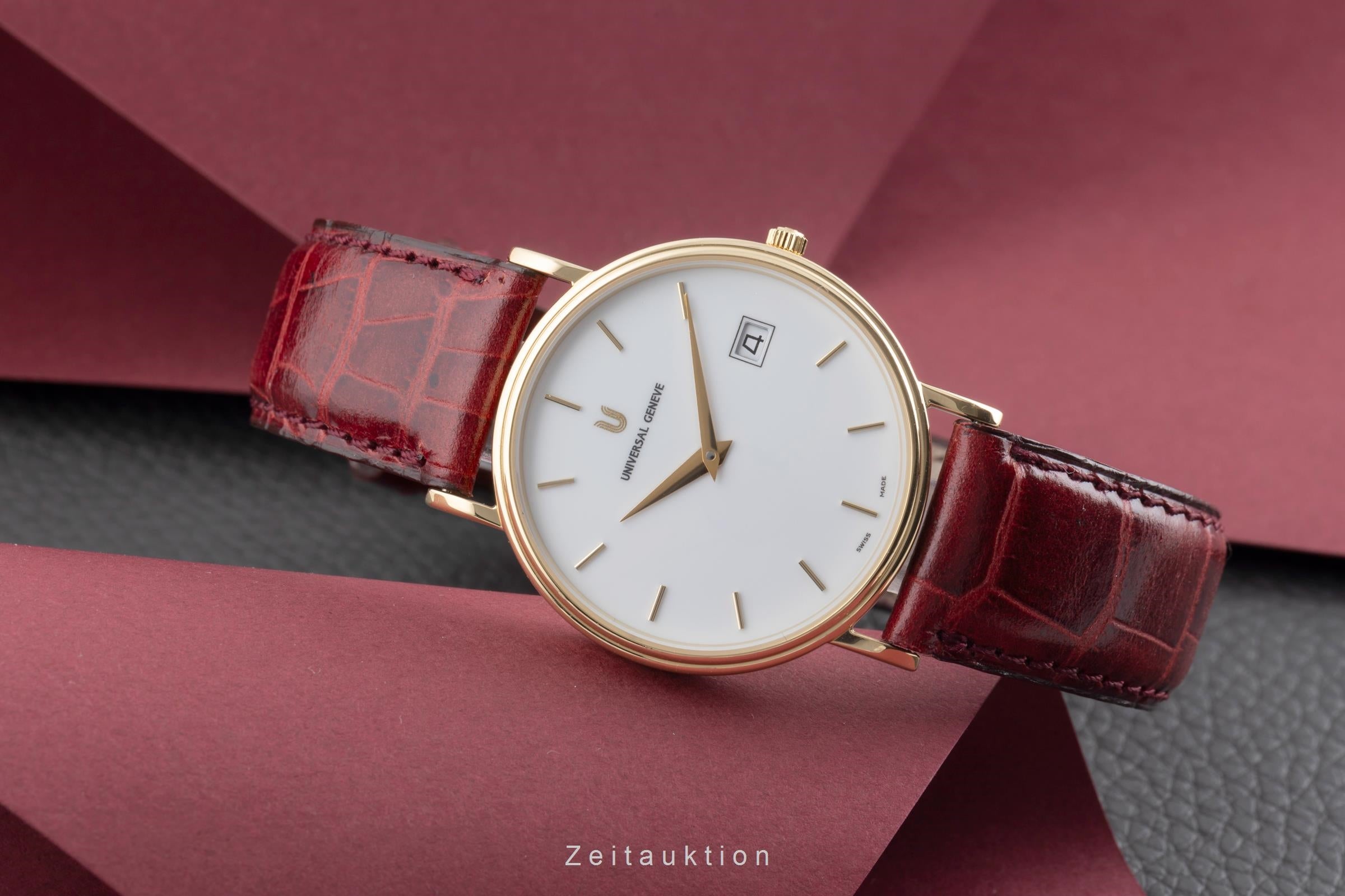 Universal Geneve 18k Gold Herrenuhr Ref.149.140-22 Papiere [2507531]