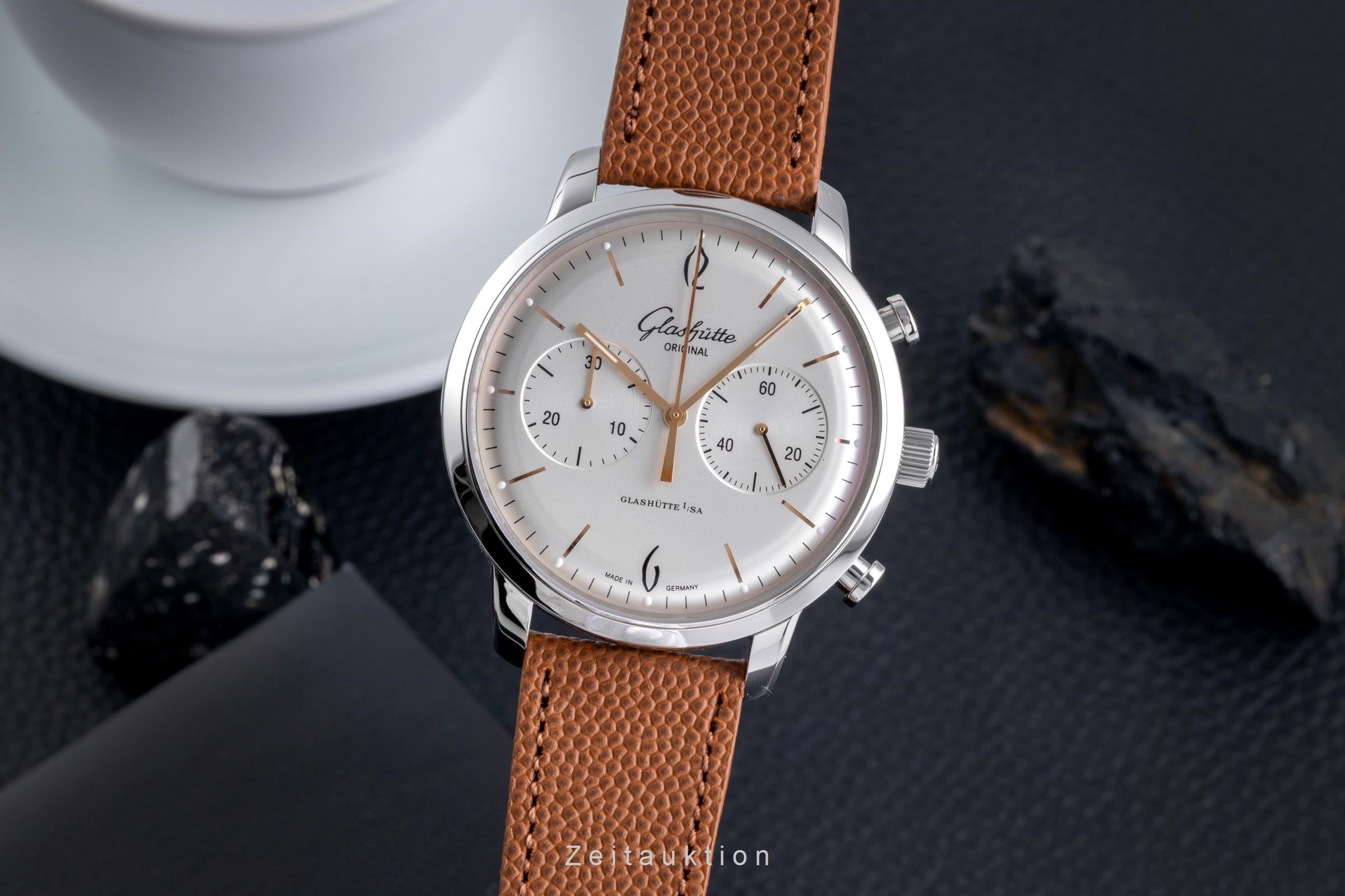Glashütte Original Senator Sixties Chronograph Ref. 1-39-34-03-22-04 NP: 8800 € [2507536]