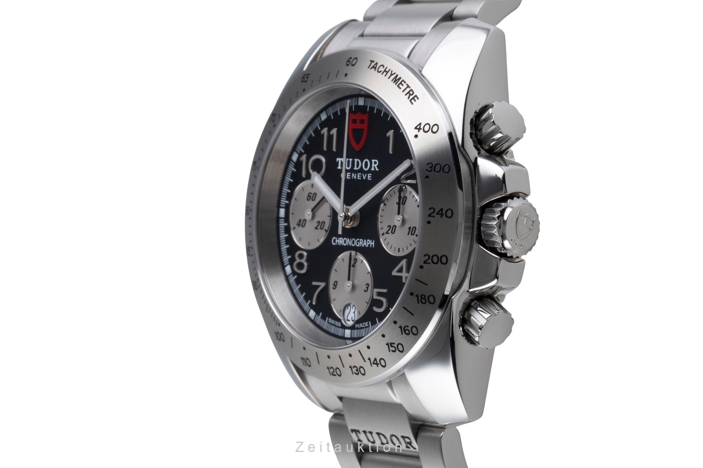 Tudor Sport Chronograph Silver Dial Stahl Automatik Herrenuhr Ref. 20300 Papers [2507537]