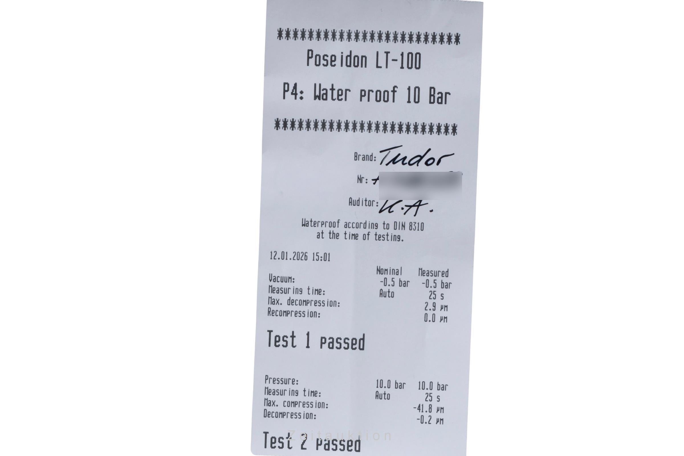 Tudor Sport Chronograph Silver Dial Stahl Automatik Herrenuhr Ref. 20300 Papers [2507537]