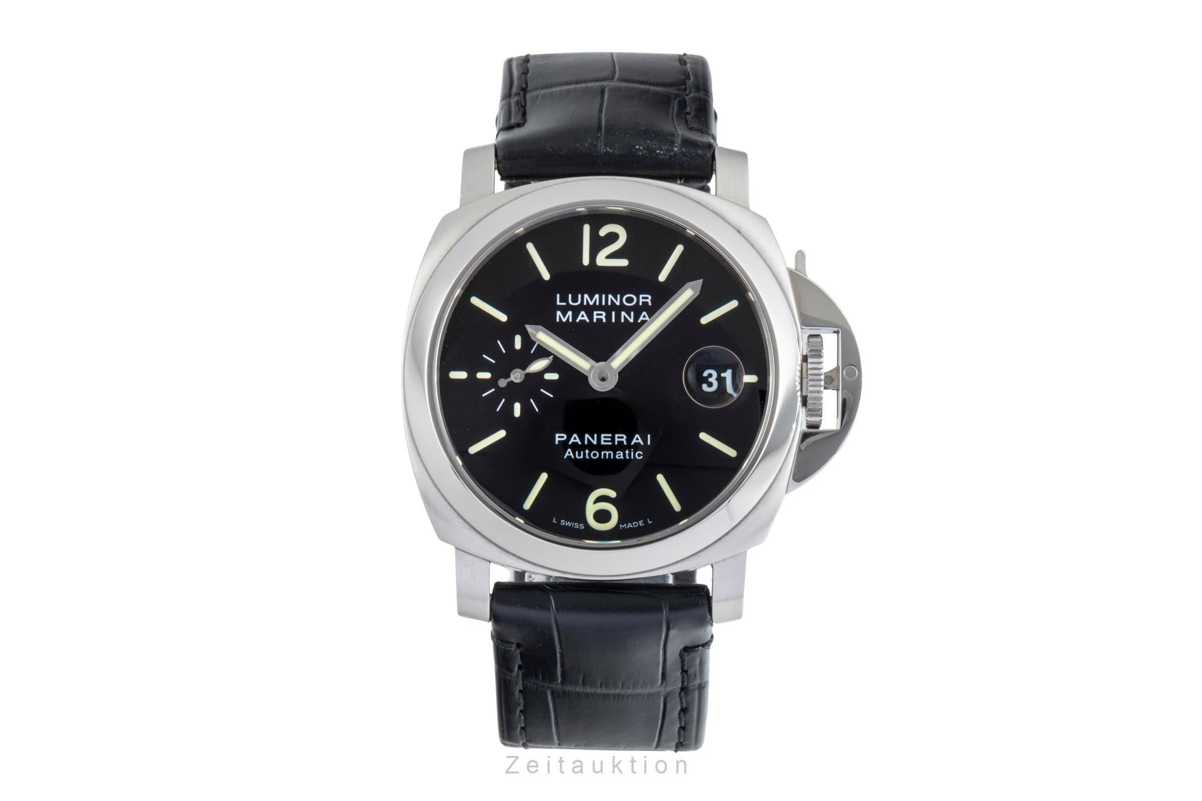 Panerai Luminor Marina Automatik Edelstahl Herrenuhr Ref. PAM00048 B&P 2010 [2507538]
