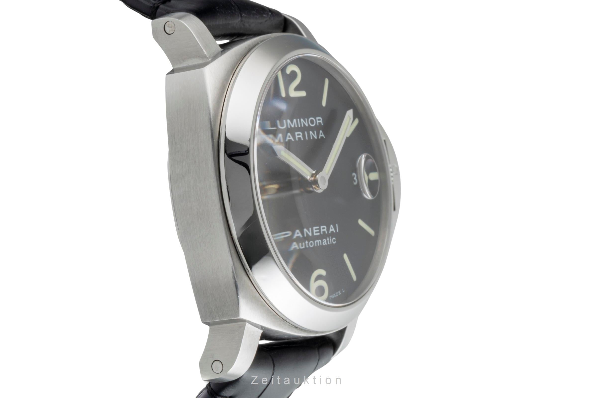 Panerai Luminor Marina Automatik Edelstahl Herrenuhr Ref. PAM00048 B&P 2010 [2507538]