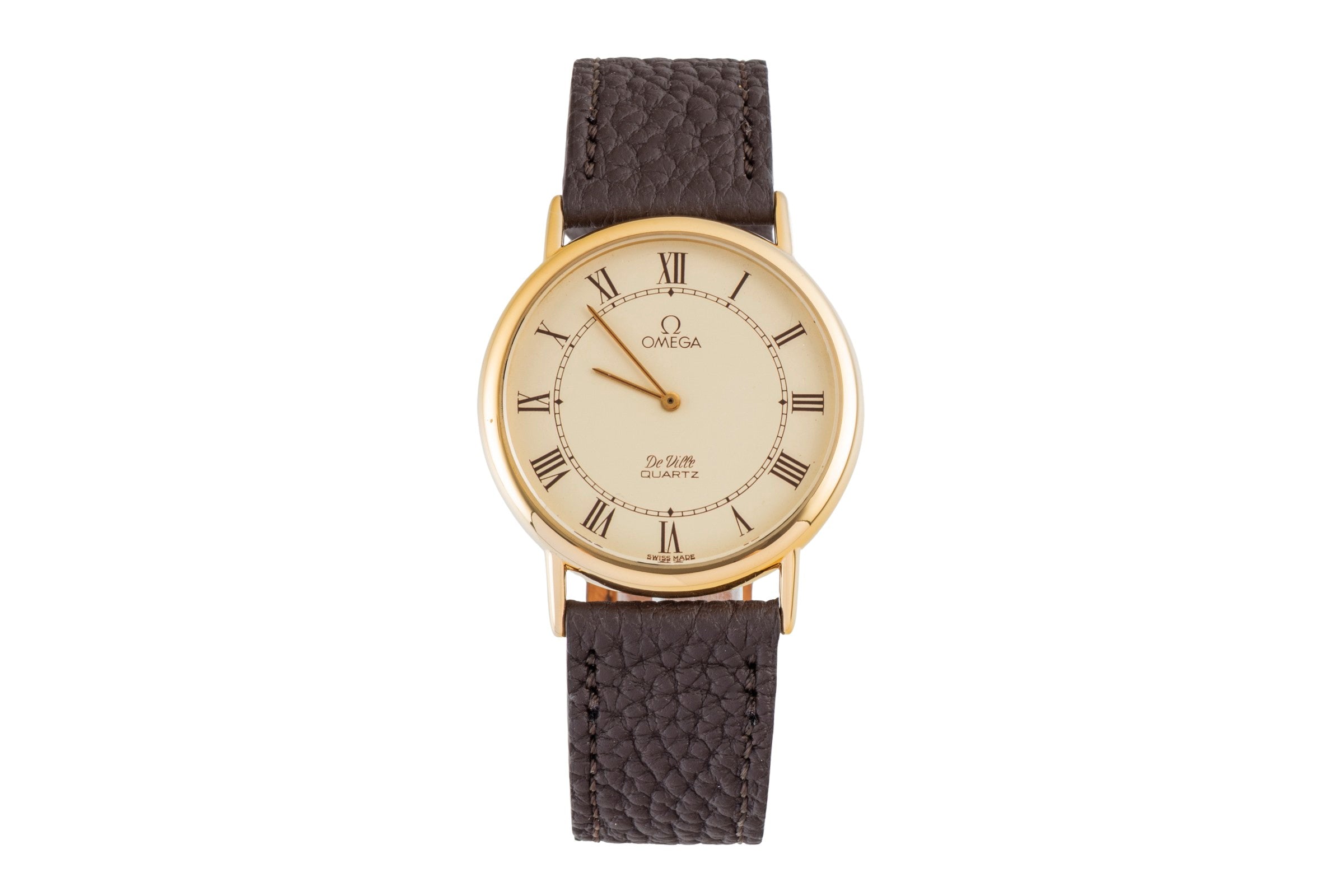 Omega De Ville vergoldet Quarz Herrenuhr Ref. 191.0092 Vintage Klassiker [2507546]