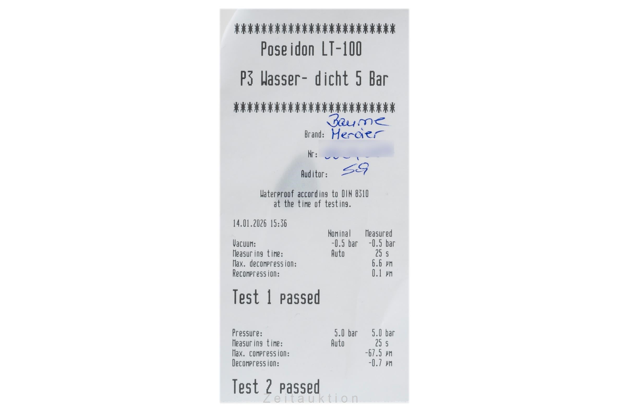 Baume & Mercier Clifton Stahl Automatik Herrenuhr Ref. M0A10793 B&P 2025 [2507547]