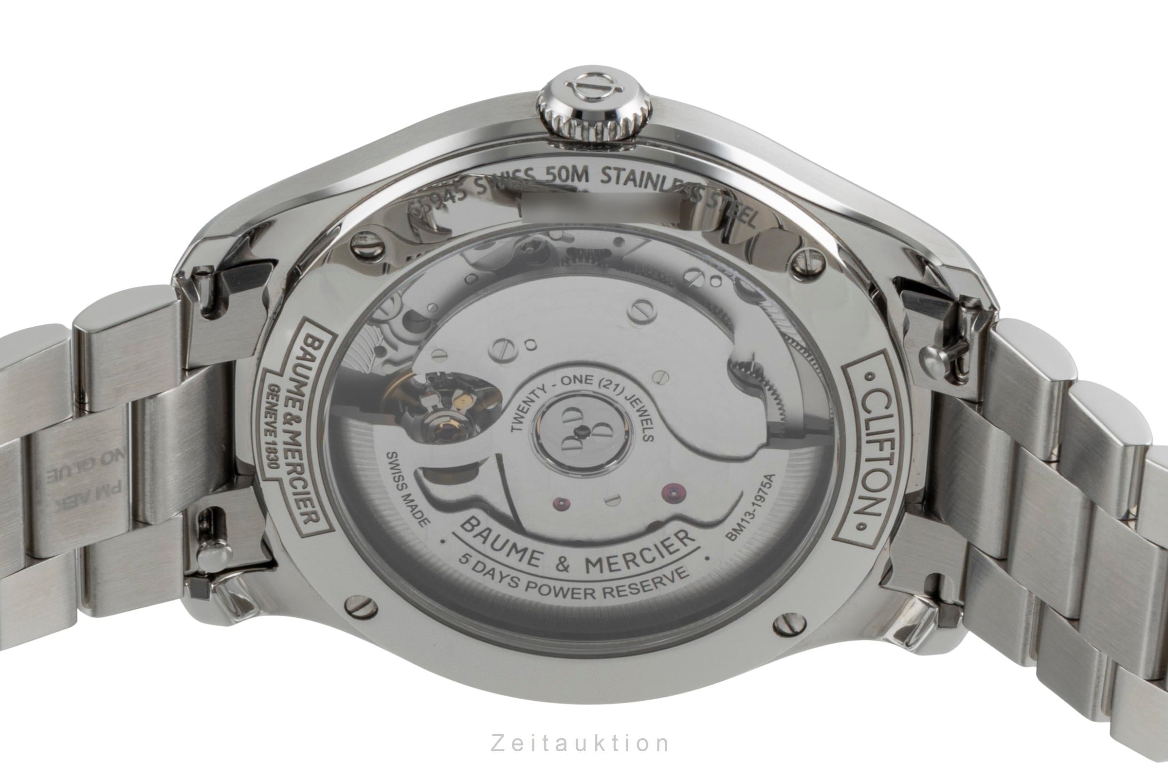 Baume & Mercier Clifton Stahl Automatik Herrenuhr Ref. M0A10793 B&P 2025 [2507547]