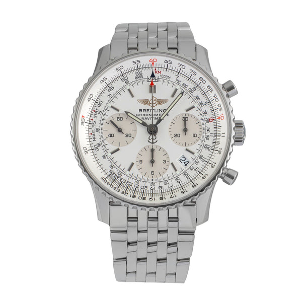 Breitling Navitimer chronograph steel automatic men's watch A23322  A232G32NP LP: 9850EUR  [2507549]