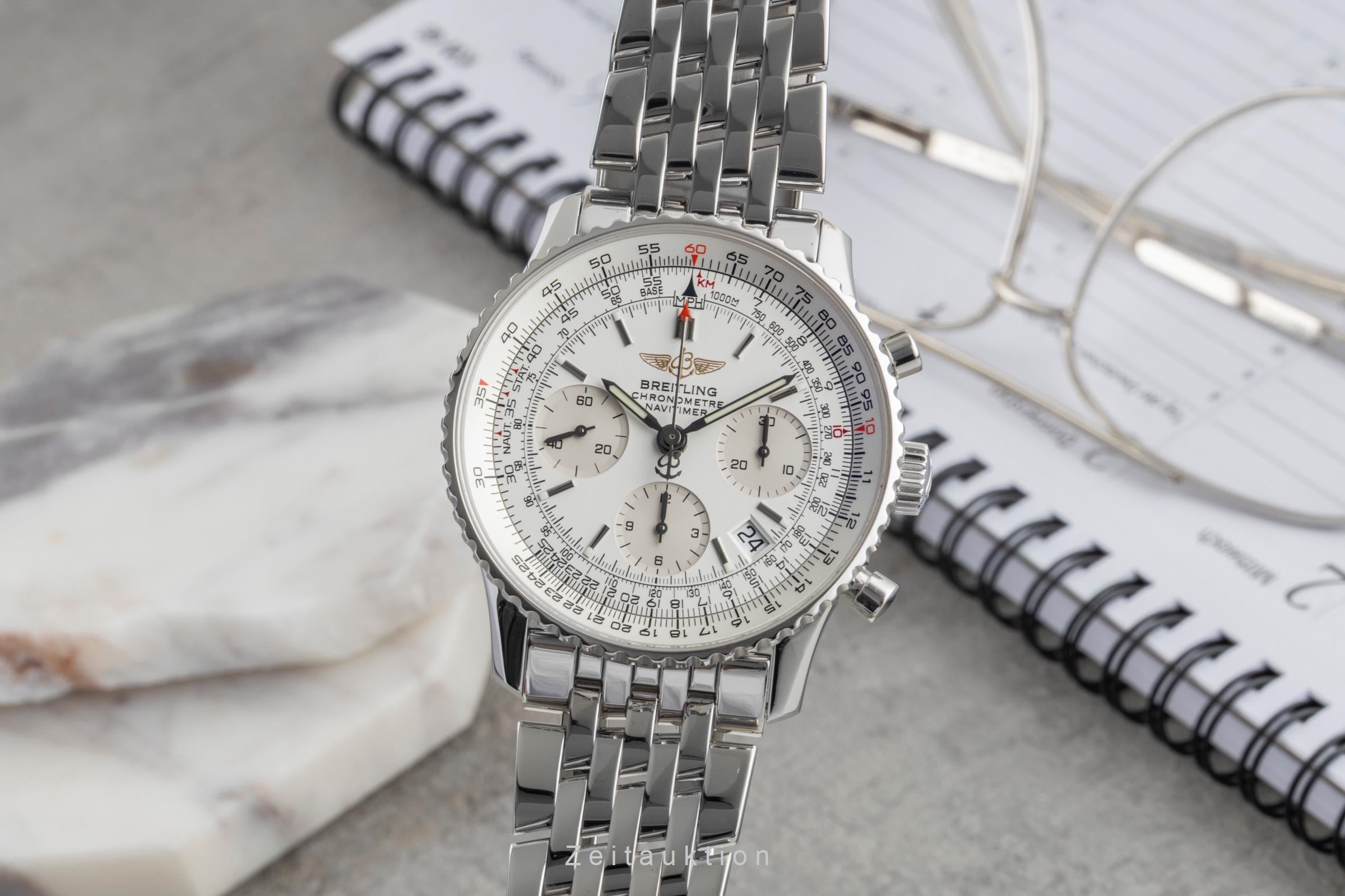 Breitling Navitimer chronograph steel automatic men's watch A23322  A232G32NP LP: 9850EUR  [2507549]