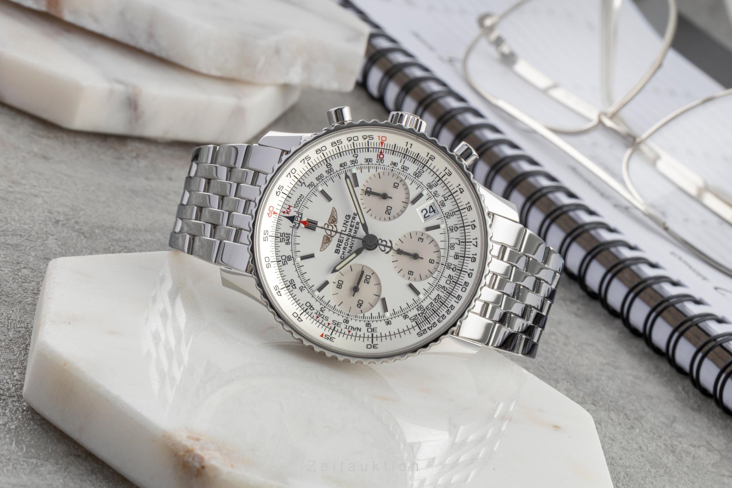Breitling Navitimer chronograph steel automatic men's watch A23322  A232G32NP LP: 9850EUR  [2507549]