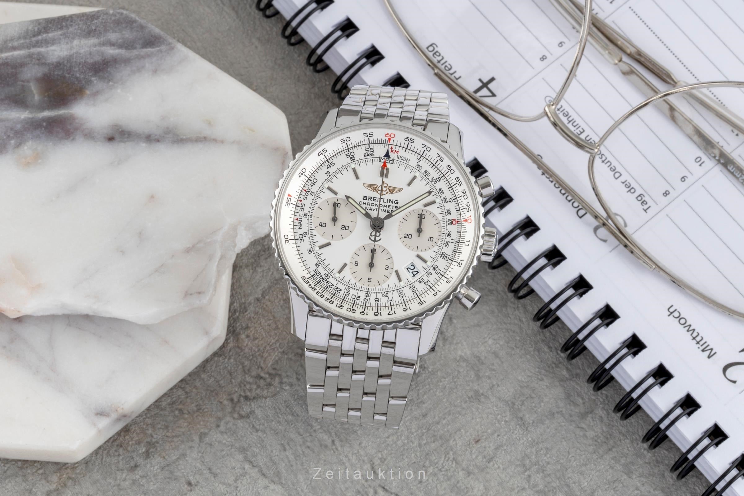 Breitling Navitimer chronograph steel automatic men's watch A23322  A232G32NP LP: 9850EUR  [2507549]