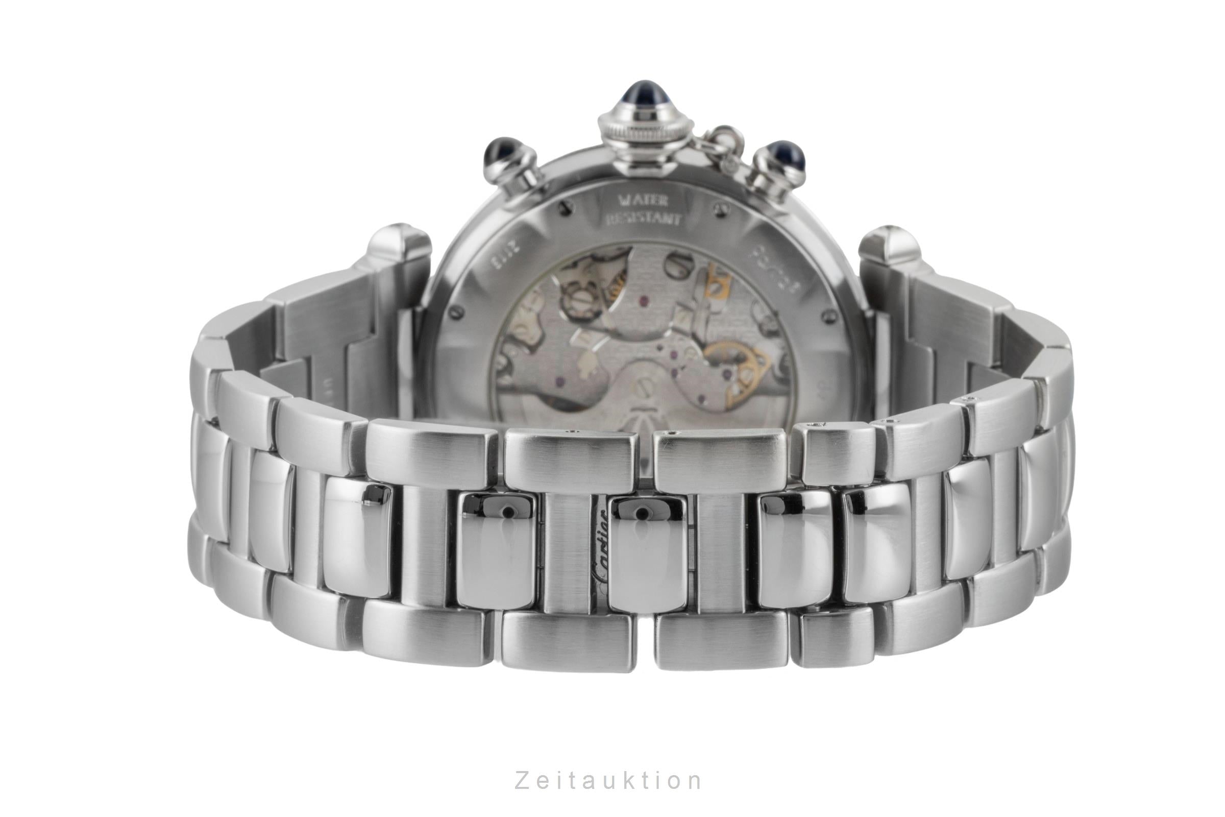Cartier Pasha Seatimer Stahl Automatik Herrenuhr Ref. W31030H3 Box [2600001]
