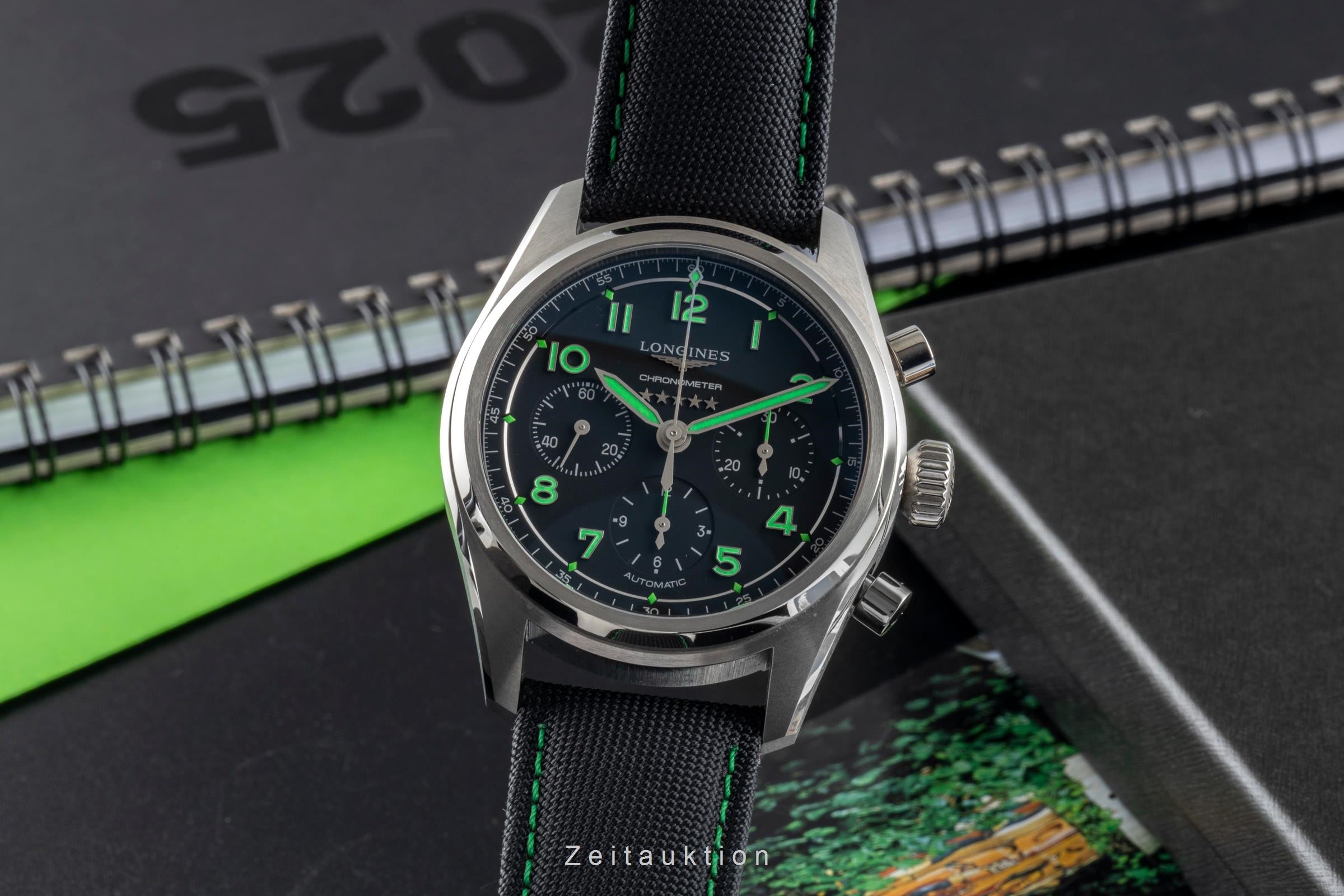 Longines Spirit chronographe titane  automatique montre pour hommes L3.829.1.53.2  [2600005]
