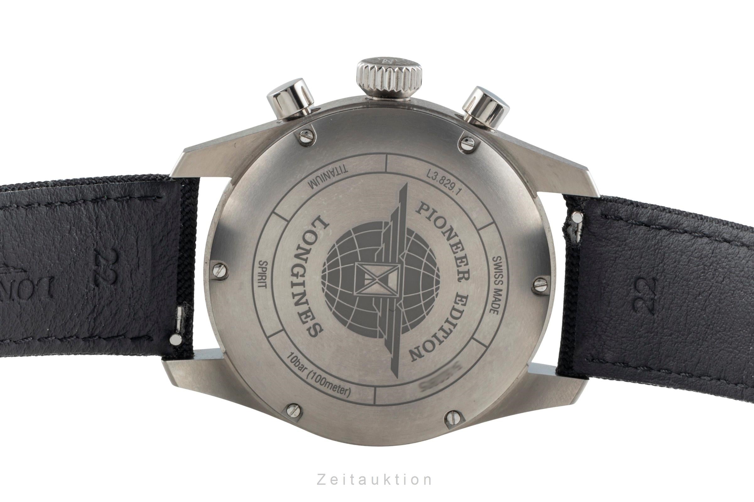 Longines Spirit chronographe titane  automatique montre pour hommes L3.829.1.53.2  [2600005]