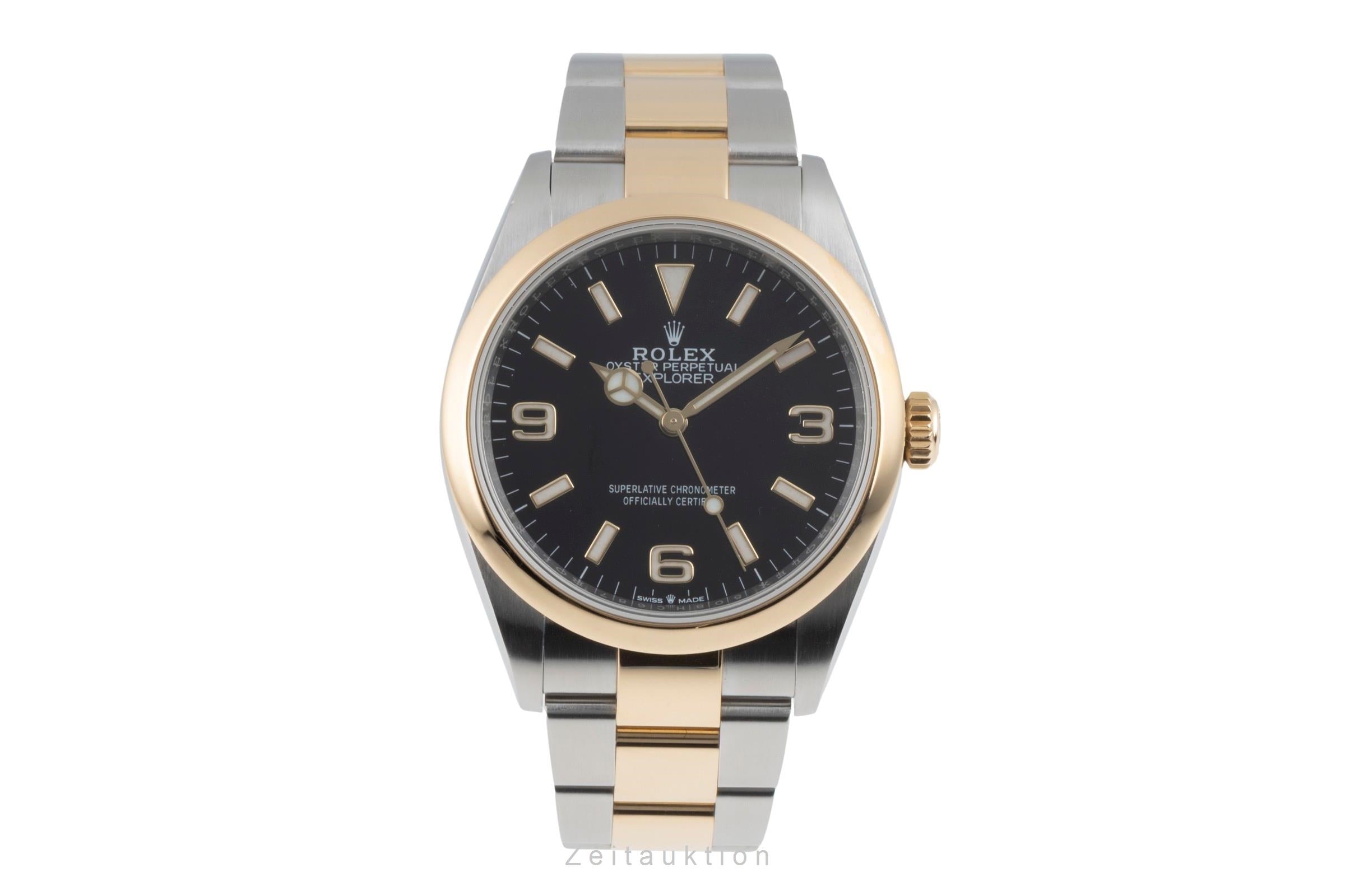 Rolex Explorer steel / gold automatic men's watch 124273  [2600007]