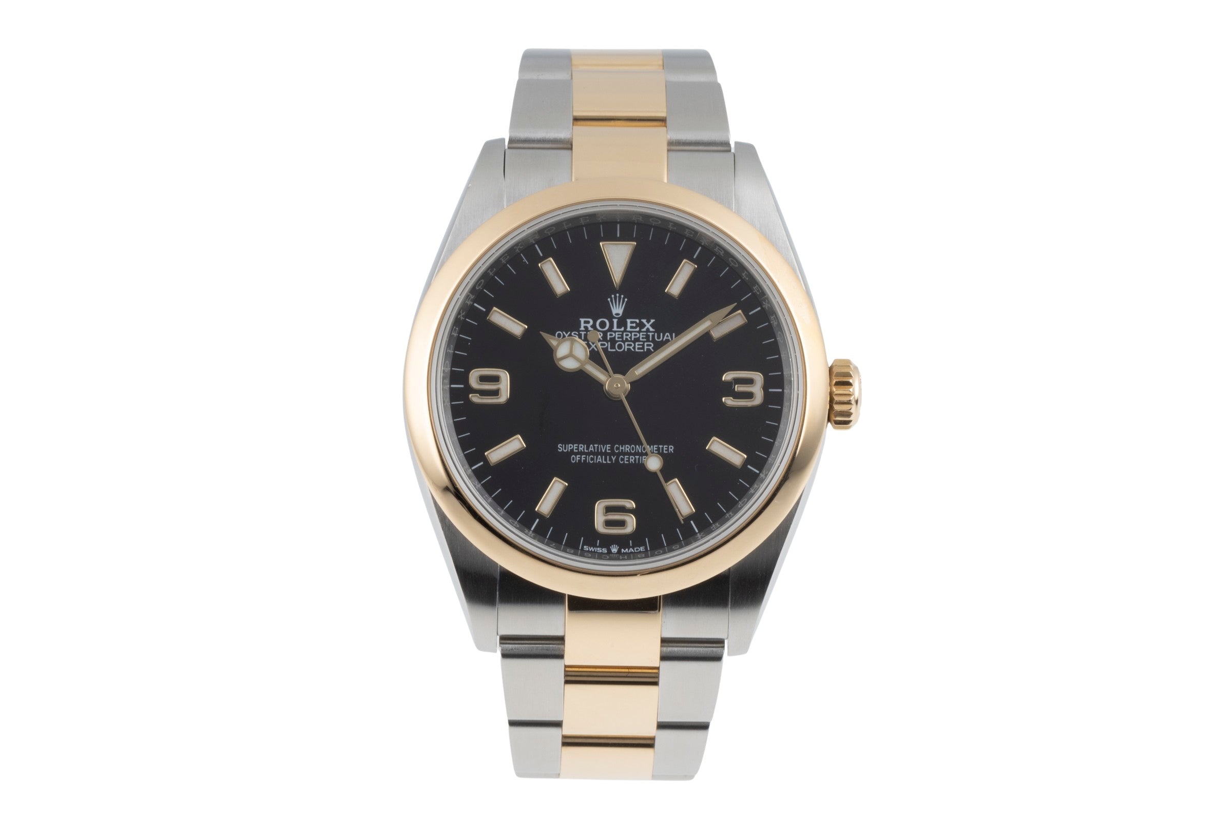 Rolex Explorer steel / gold automatic men's watch 124273  [2600007]
