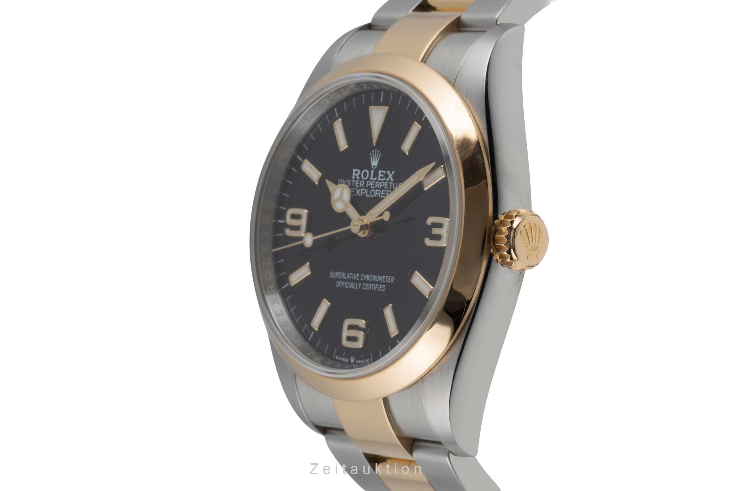 Rolex Explorer steel / gold automatic men's watch 124273  [2600007]